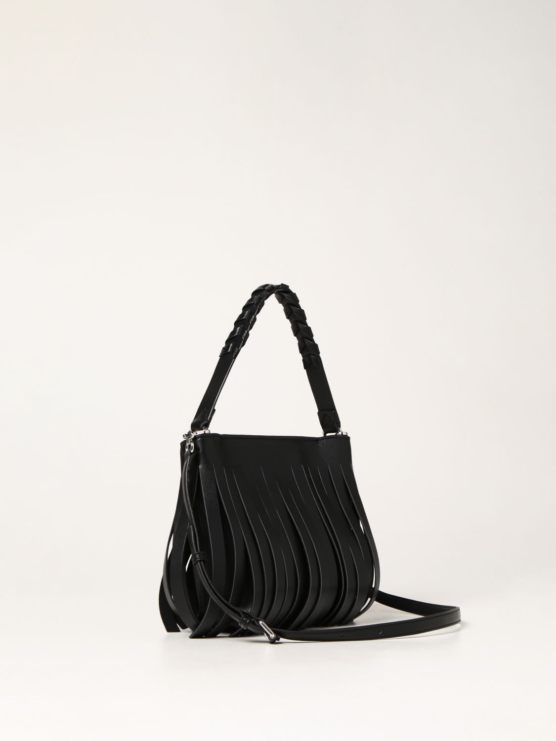Mini bag Karl Lagerfeld: Karl Lagerfeld bag in synthetic leather with fringes black 2