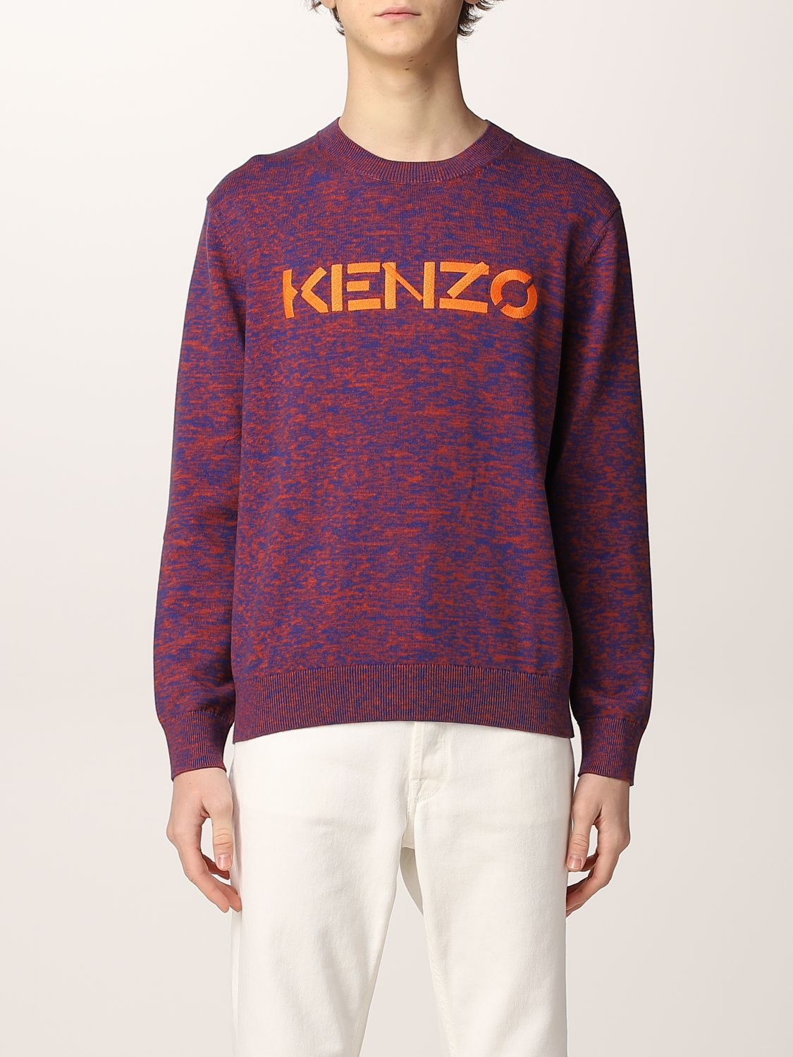 Kenzo cotton blend sweater with logo