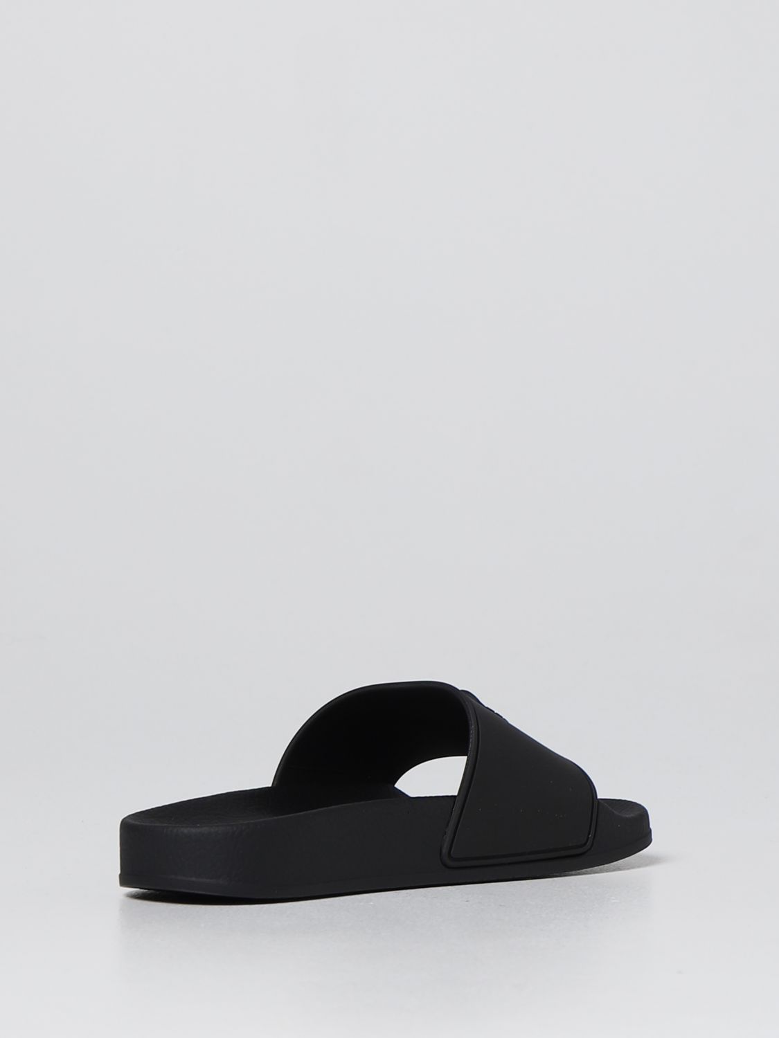 Shoes Young Versace: Versace Young slide sandal in rubber black 3