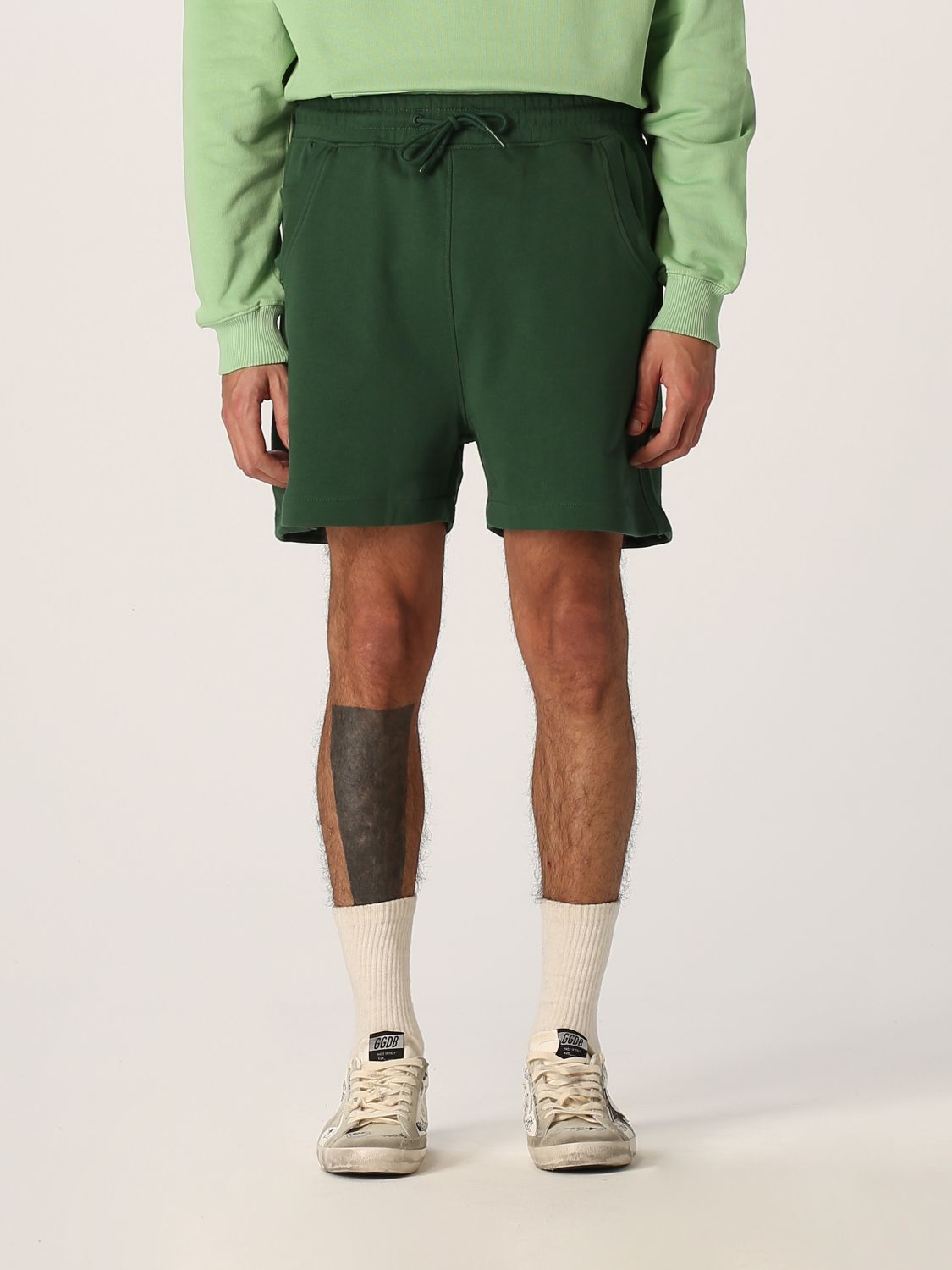 Pantaloncino Drole De Monsieur: Pantaloncino jogging Drole De Monsieur in cotone verde 1