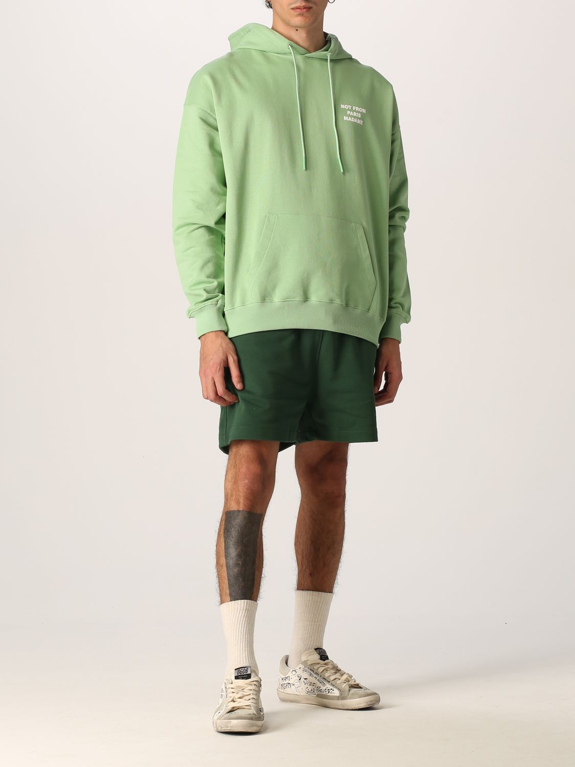 Sweatshirt Drole De Monsieur: Drole De Monsieur cotton sweatshirt green 2