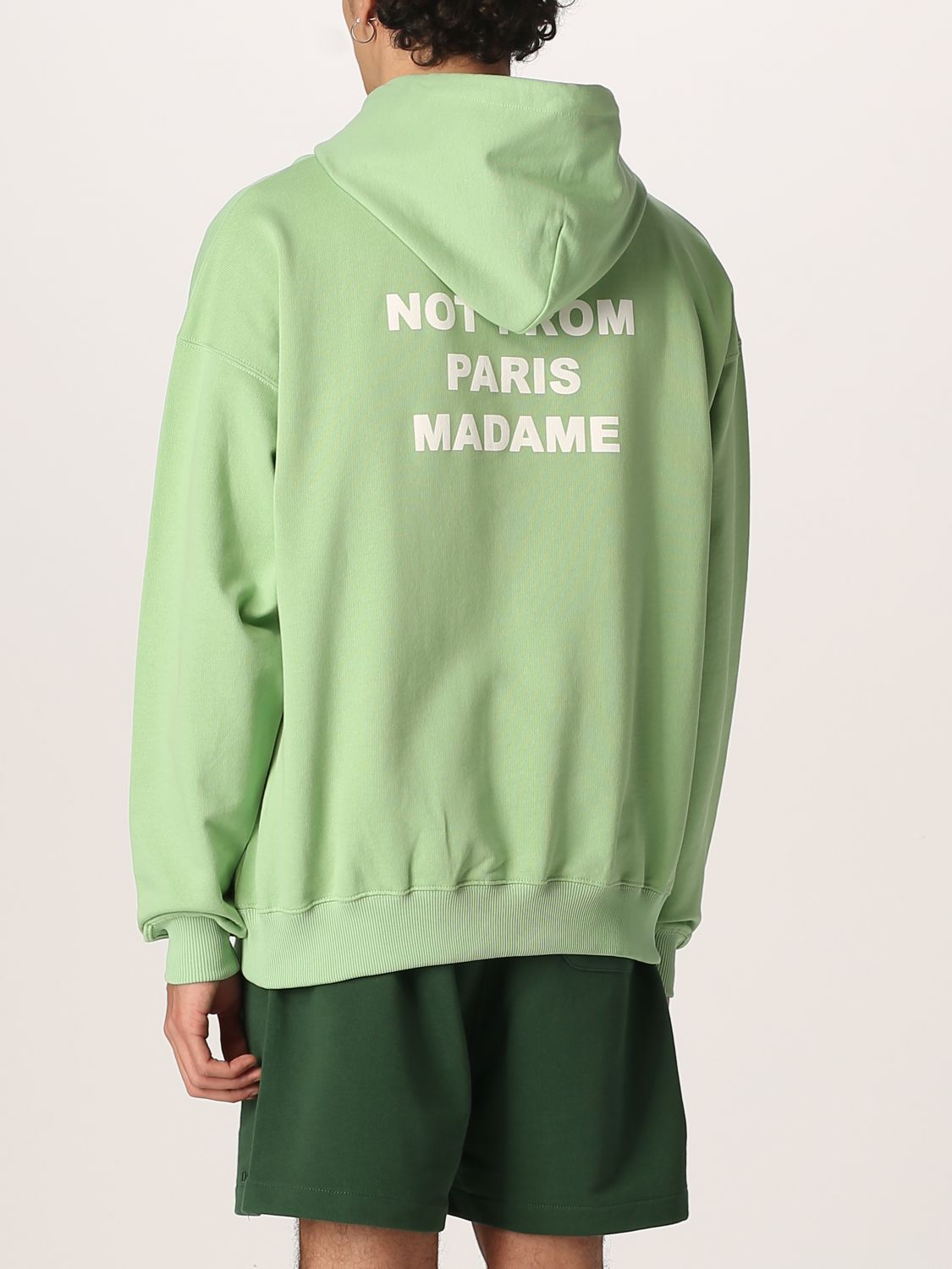 Sweatshirt Drole De Monsieur: Drole De Monsieur cotton sweatshirt green 3