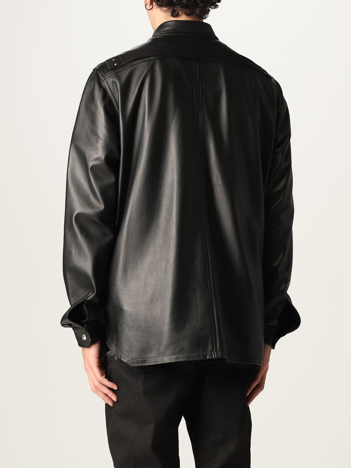 Jacket Rick Owens: Rick Owens jacket in calfskin black 3