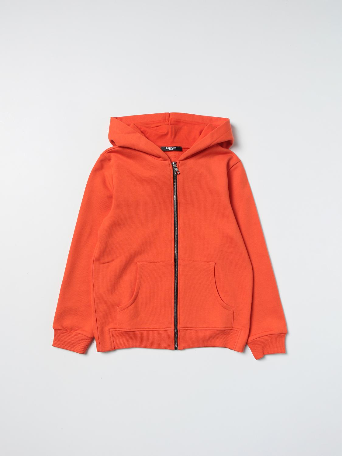 orange balmain hoodie