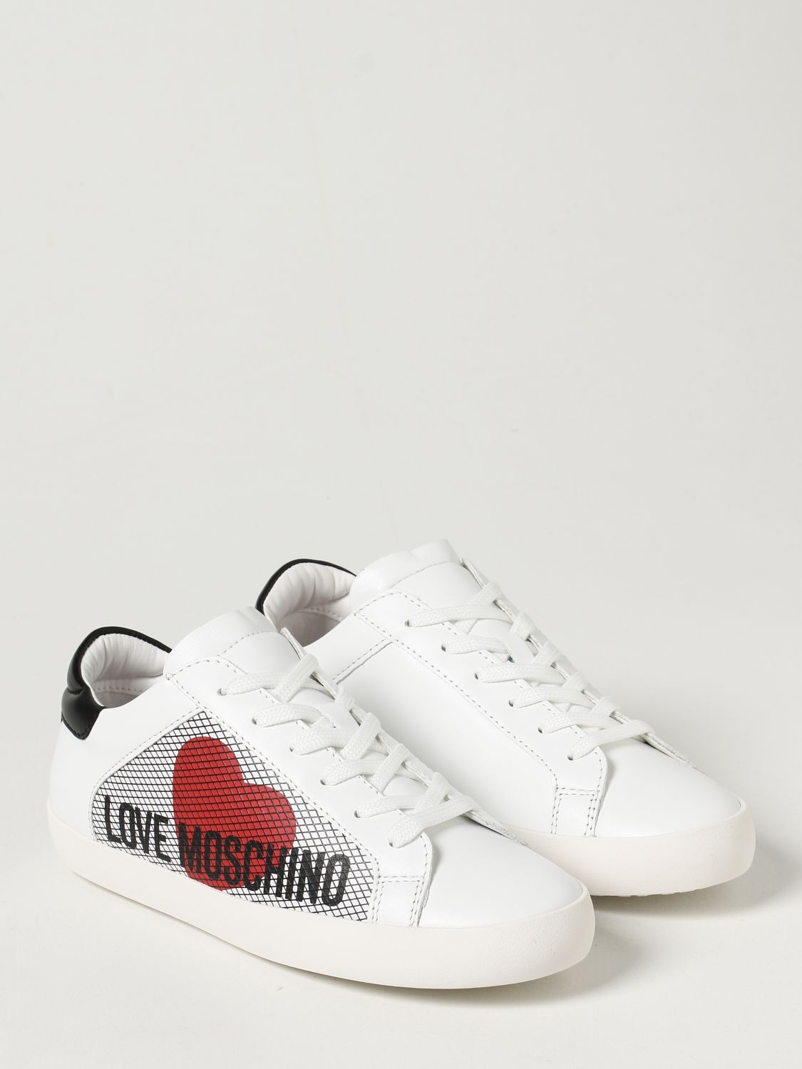 LOVE MOSCHINO: sneakers in leather - Multicolor
