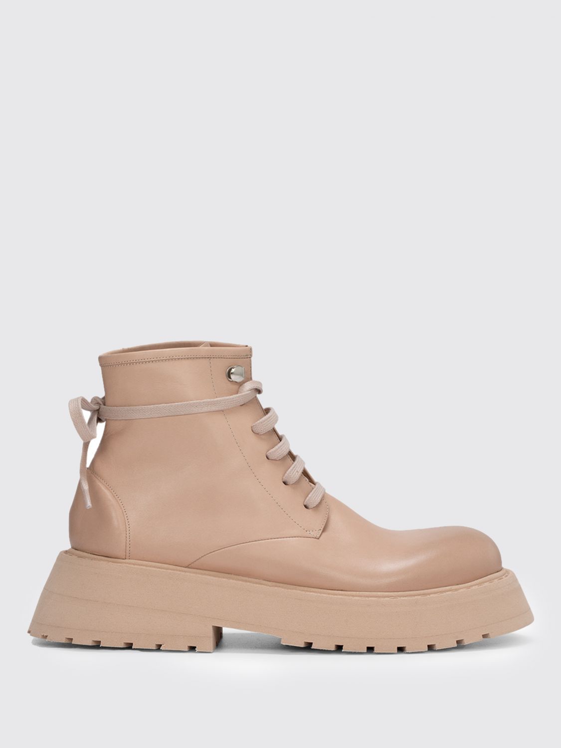 Marsèll Micarro Leather Combat Boots In Nude | ModeSens