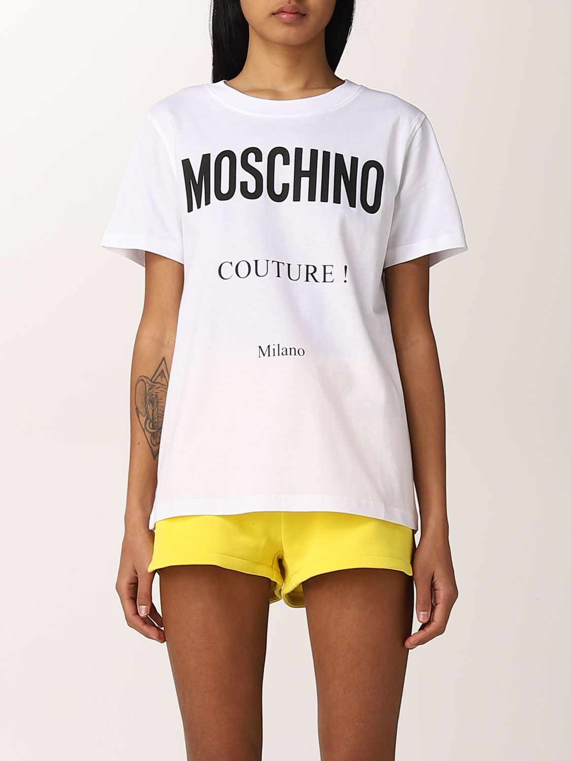 シーンに】 MOSCHINO モスキーノ Couture! Tシャツ xtDTB-m35912004731 