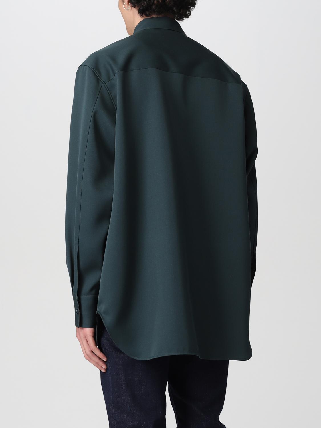 JIL SANDER: wool shirt - Petroleum Blue | Jil Sander shirt ...