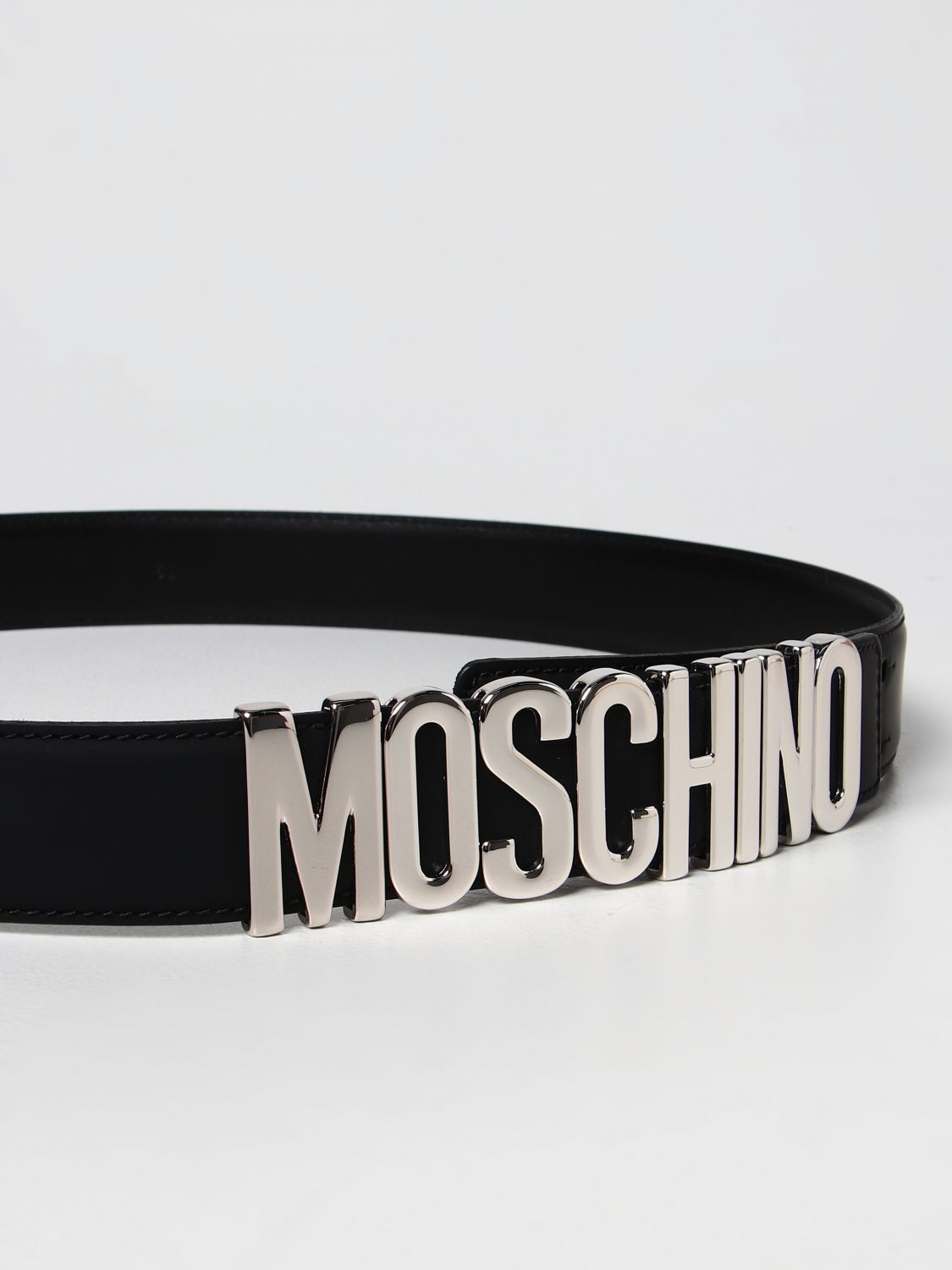 Belt Moschino Couture: Moschino Couture leather belt black 2
