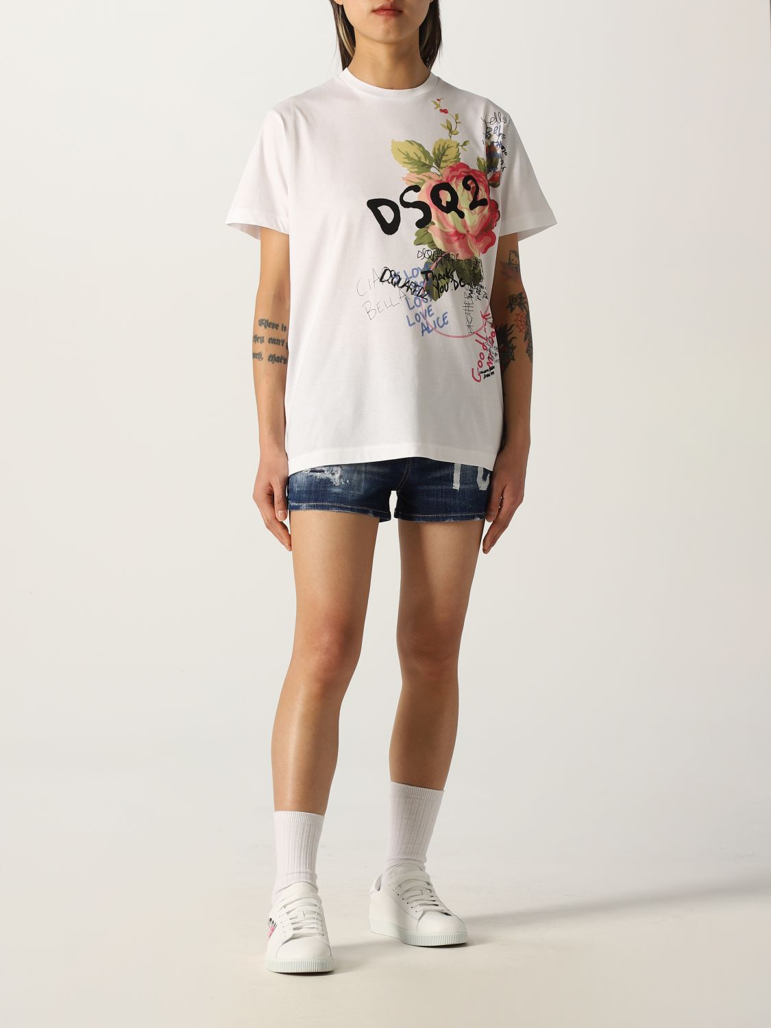 Dsquared2 T-shirt with floral print