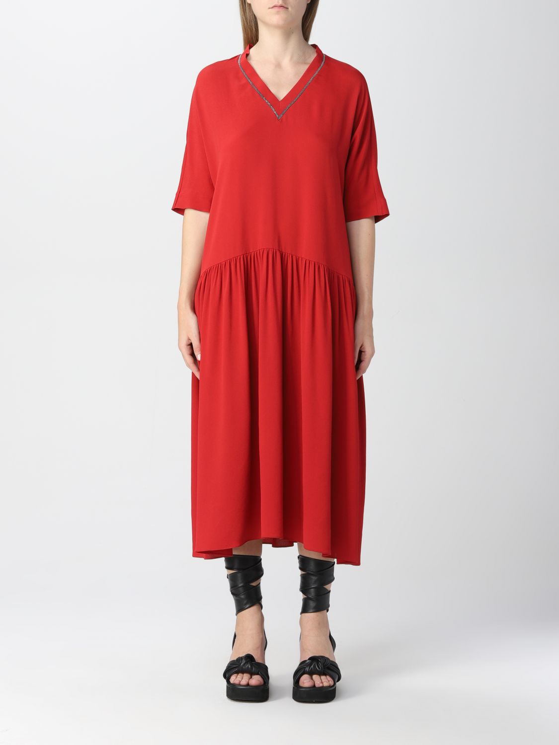 Robes Fabiana Filippi: Robes Fabiana Filippi femme rouge 1
