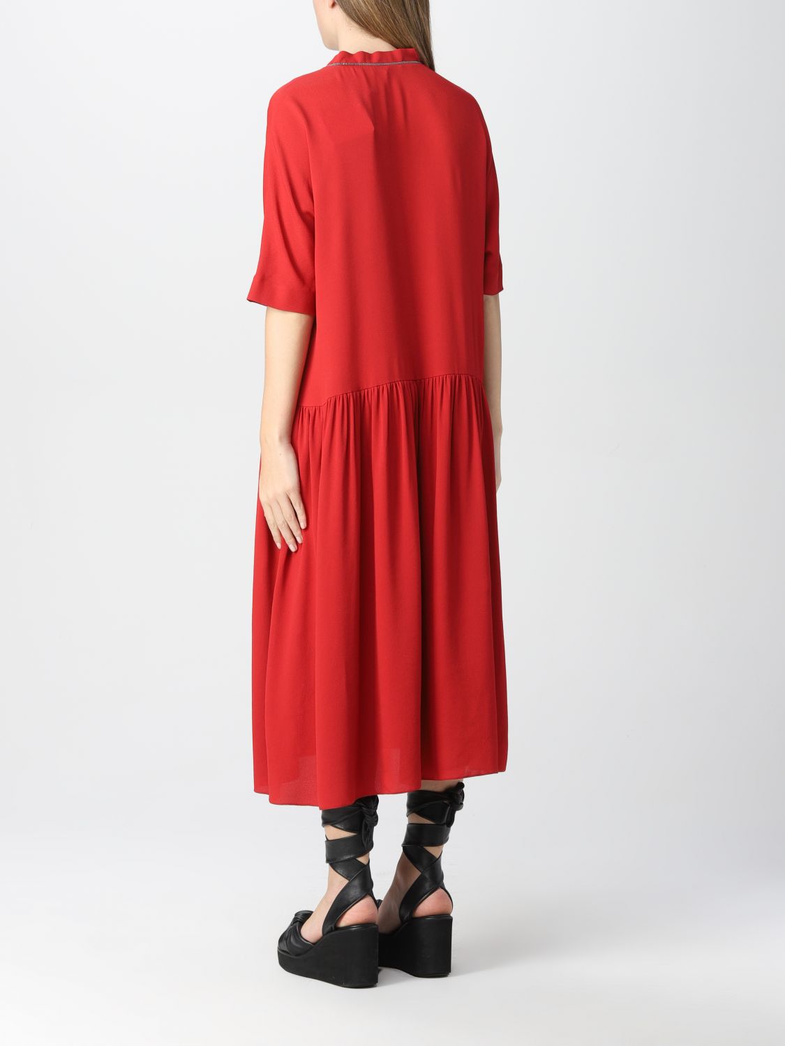 Robes Fabiana Filippi: Robes Fabiana Filippi femme rouge 2