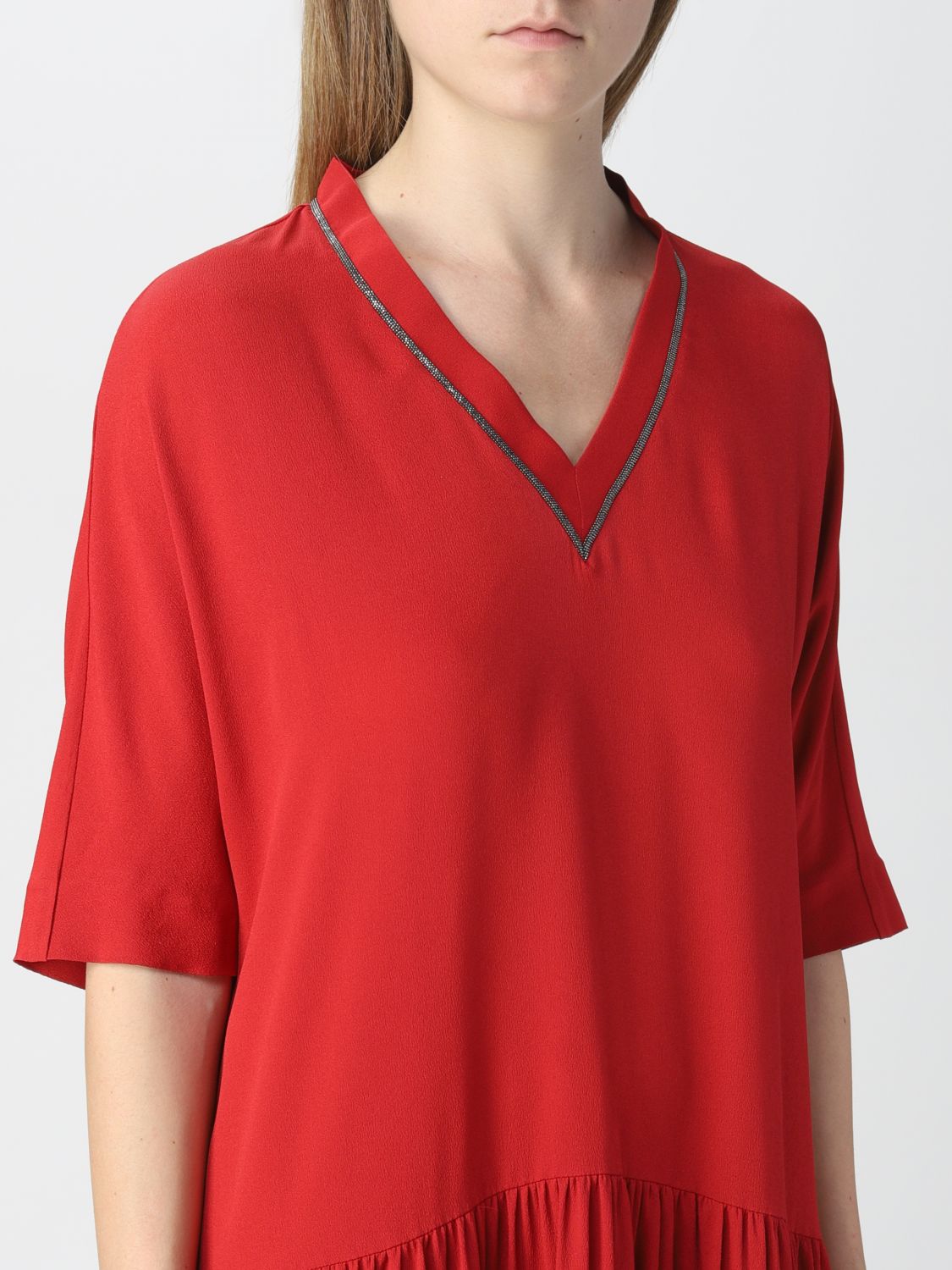 Robes Fabiana Filippi: Robes Fabiana Filippi femme rouge 3