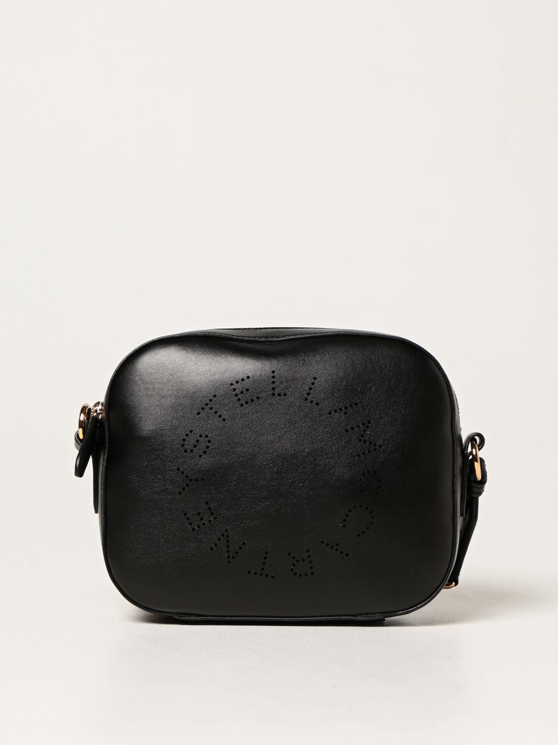 Stella Mccartney Camera Bag With Perforated Stella Logo In Black ModeSens
