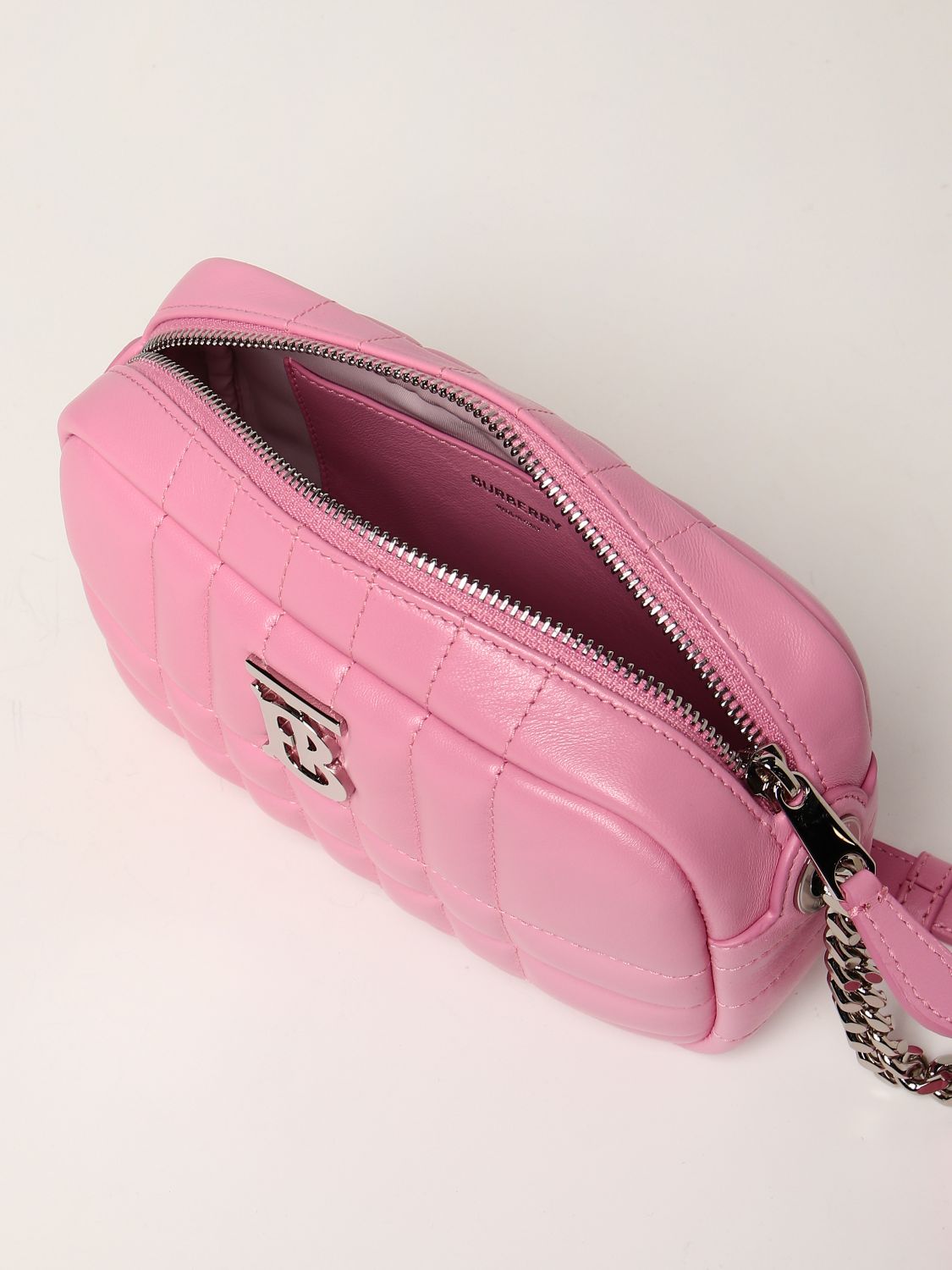 Cross body bags Burberry - Quilted Lola bag in pink - 8023889