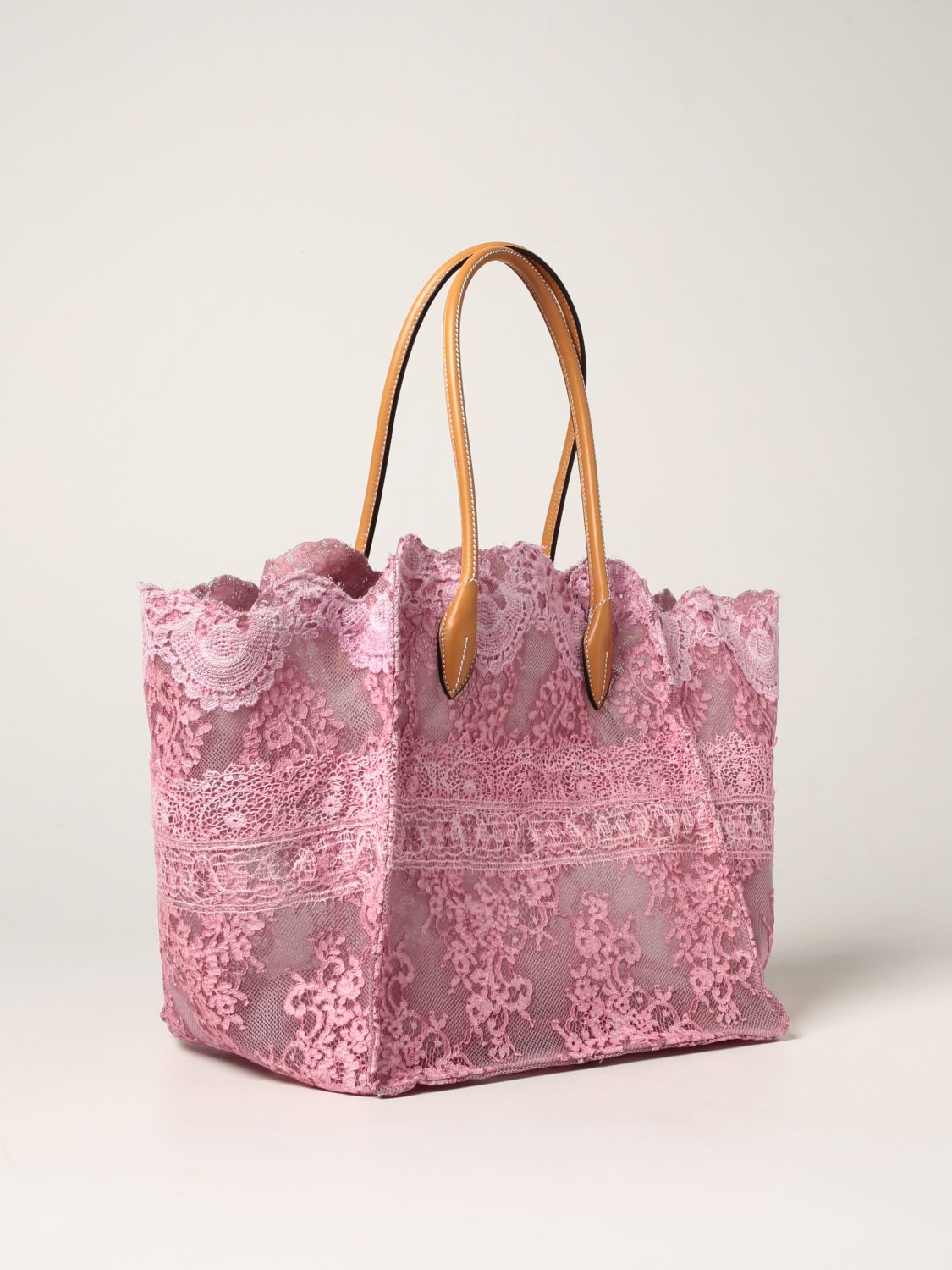 Сумка-тоут Ermanno Scervino: Наплечная сумка Женское Ermanno Scervino розовый 3