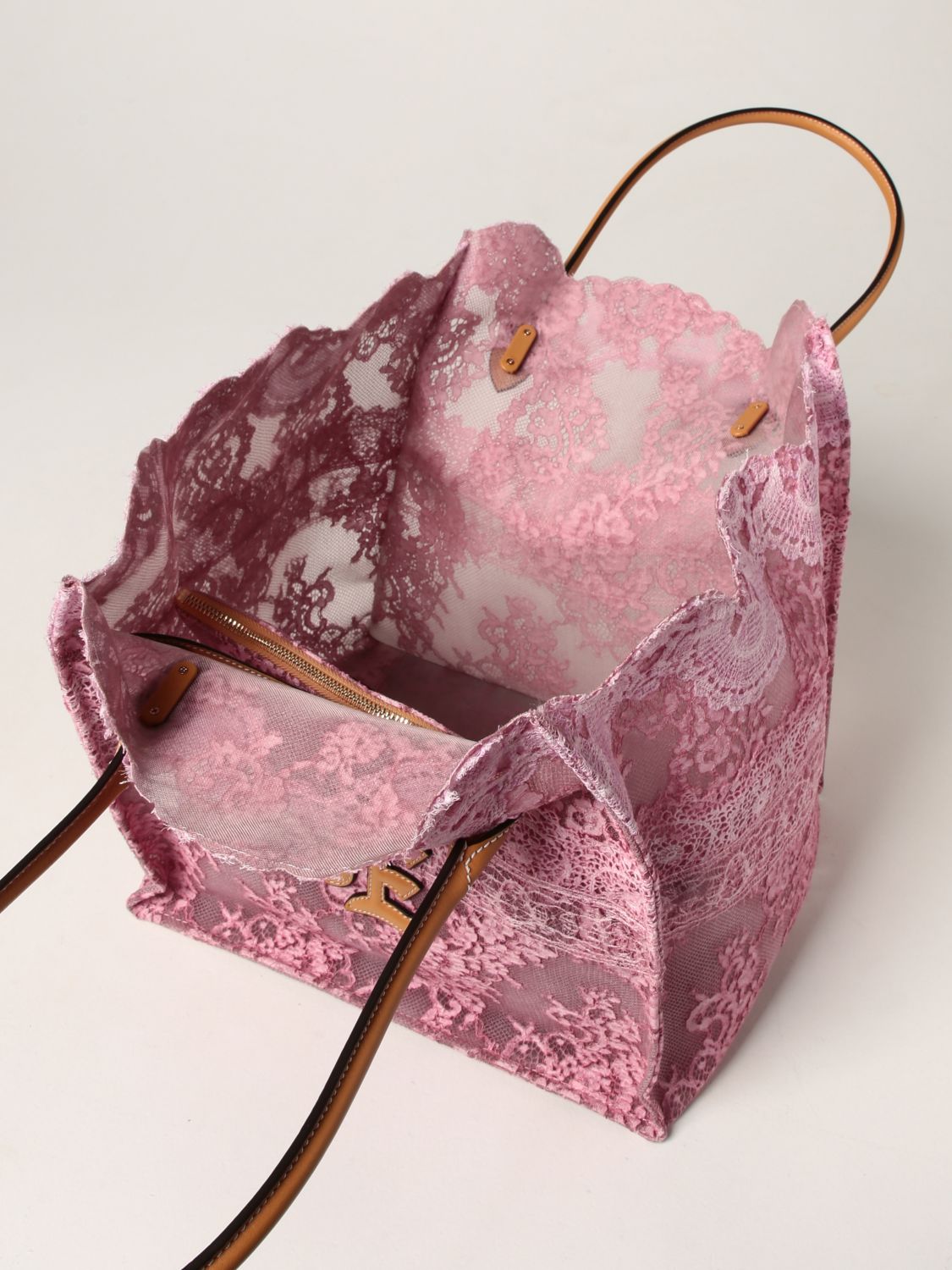 Сумка-тоут Ermanno Scervino: Наплечная сумка Женское Ermanno Scervino розовый 5