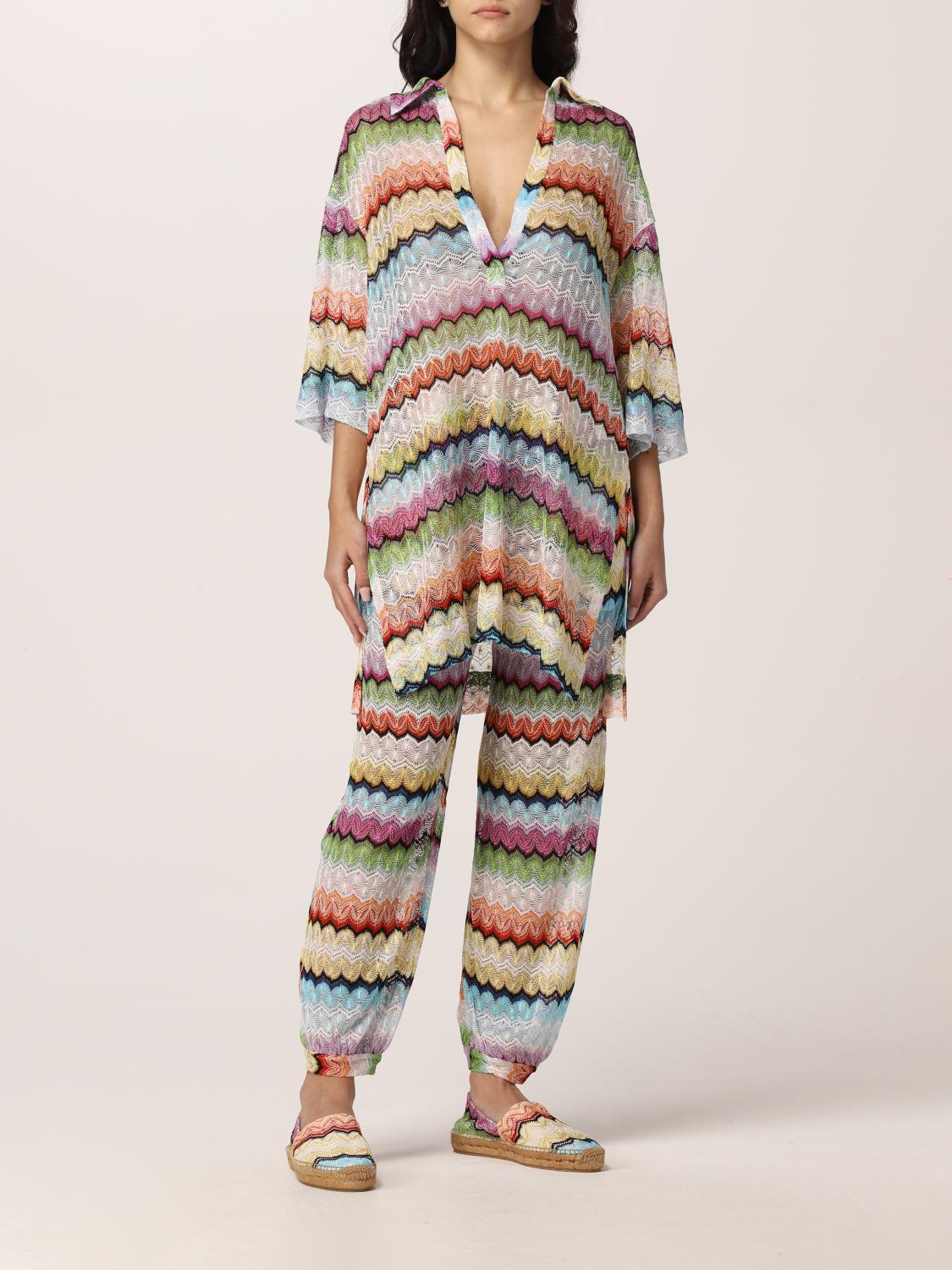 MISSONI: zig zag viscose pants - Multicolor | Missoni pants ...