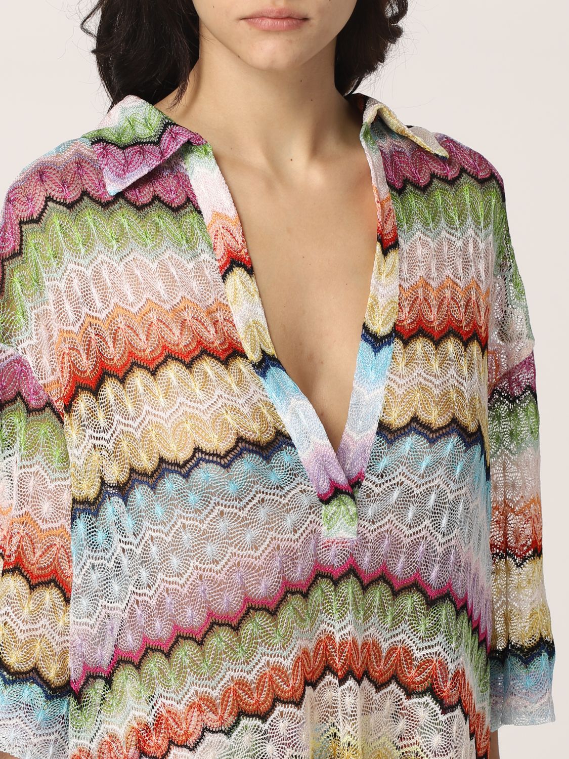 Top Missoni: Missoni zigzag beach blouses multicolor 5
