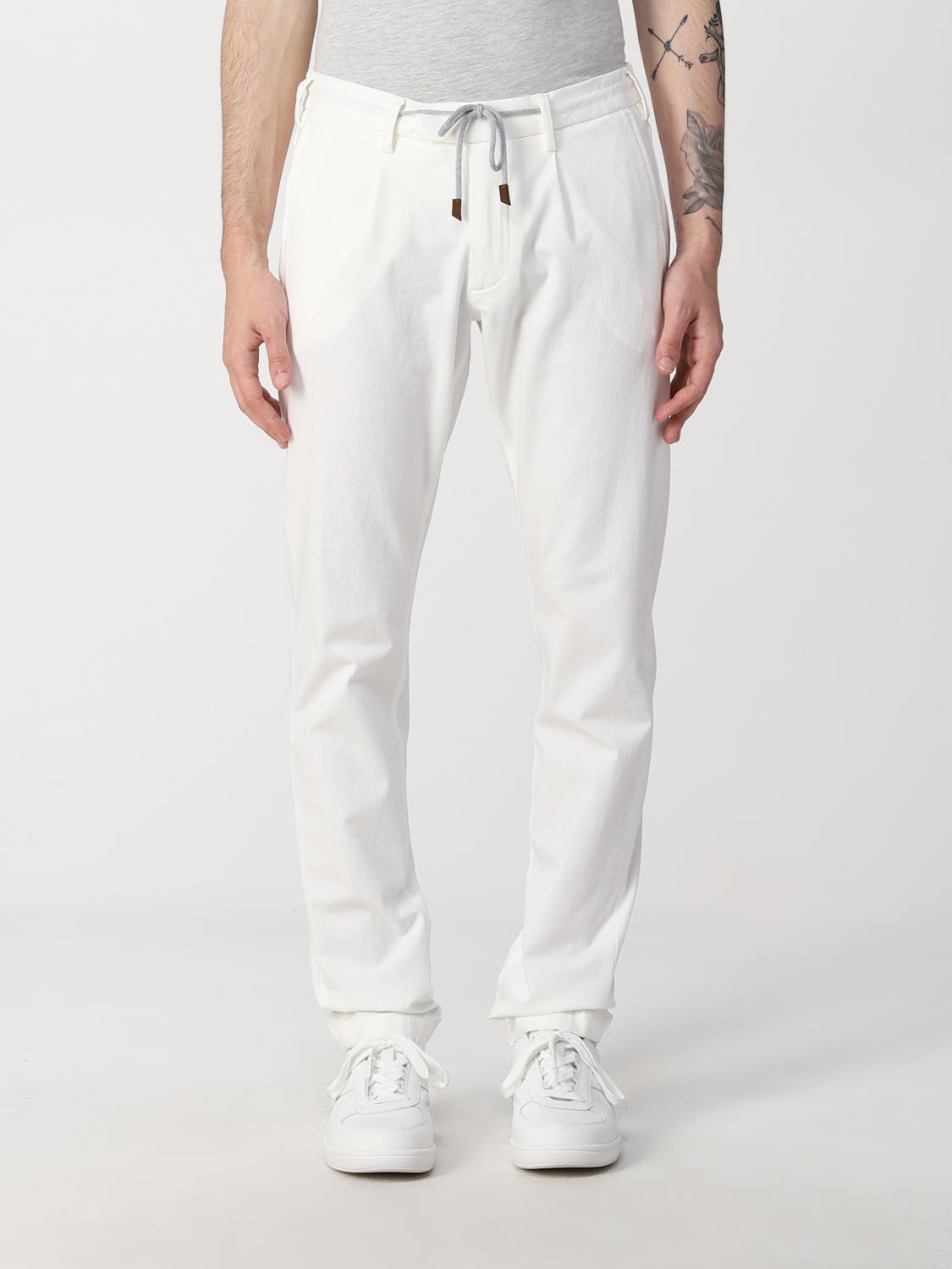 ELEVENTY: Tuta uomo - Bianco | Pantalone Eleventy E75PANB21TES0E086  GIGLIO.COM