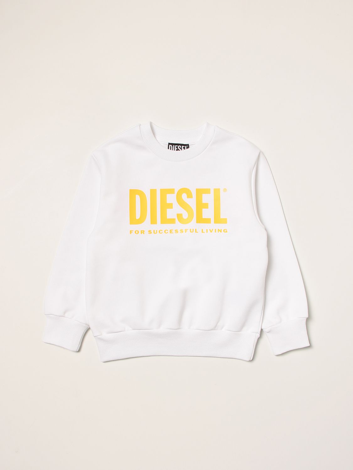 Maglia Diesel: Felpa Diesel in cotone con logo bianco 1