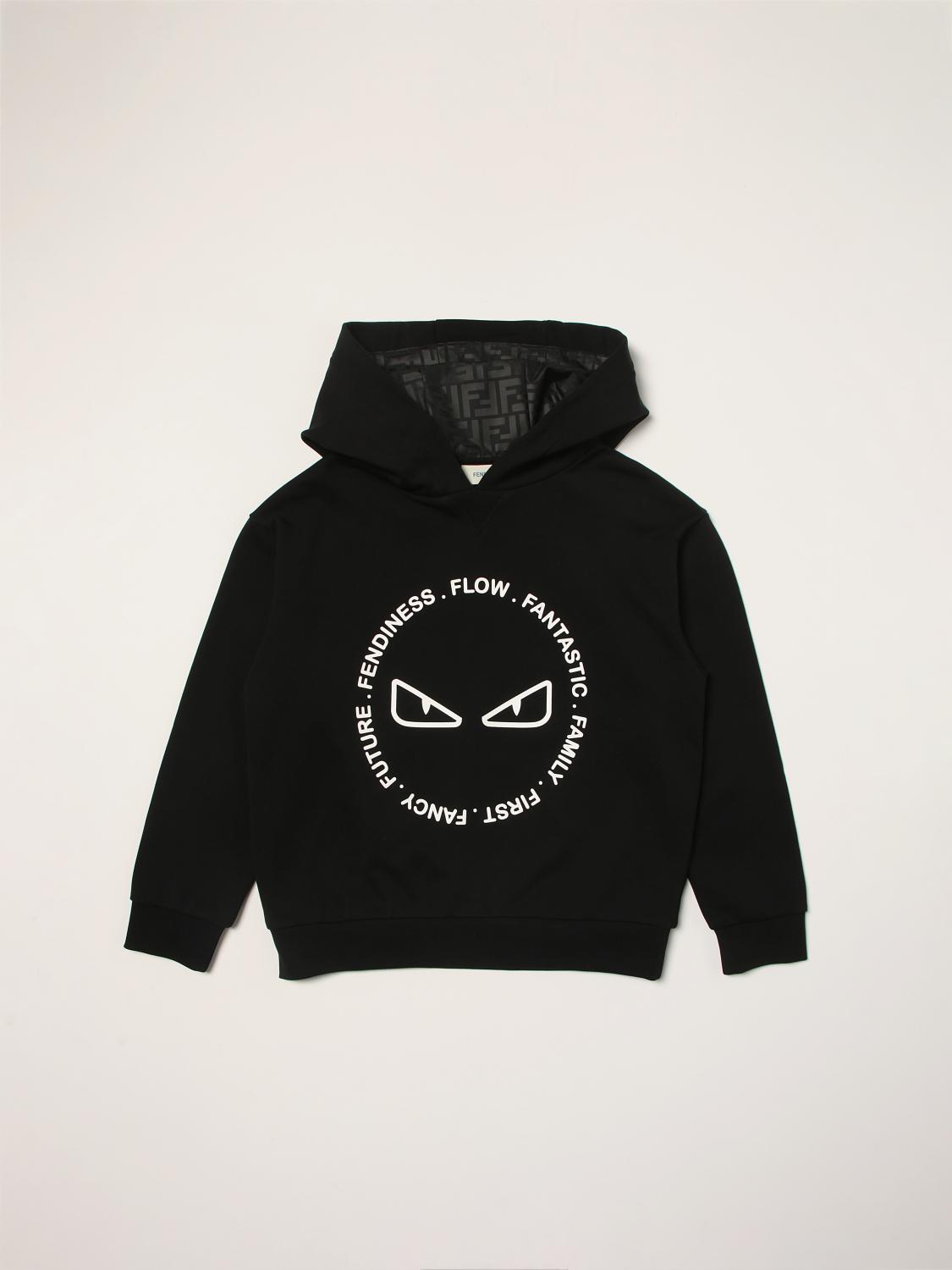 Fendi Cotton Sweatshirt with Graphic Print