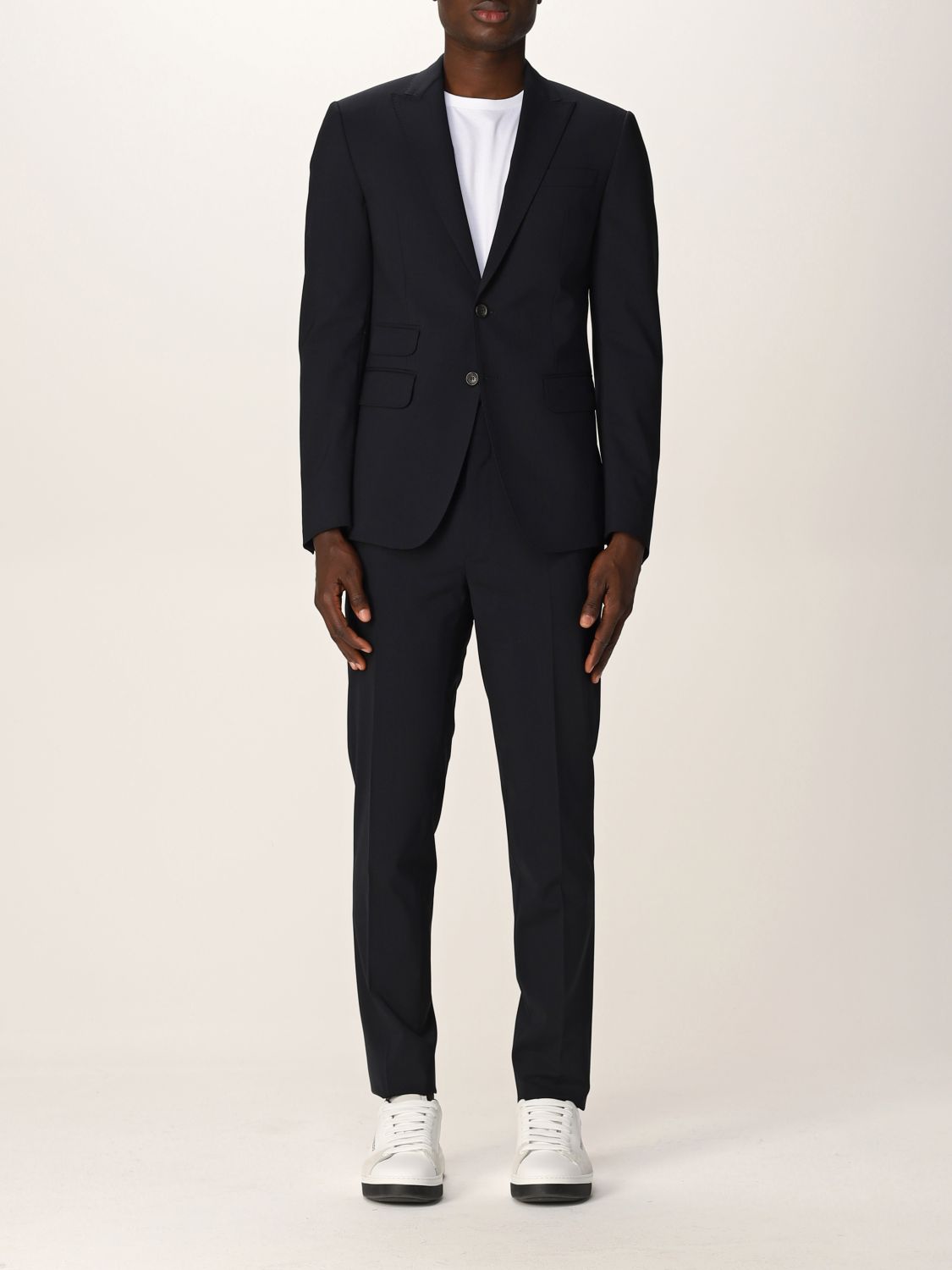 DSQUARED2: single-breasted suit in wool - Black | Dsquared2 suits ...