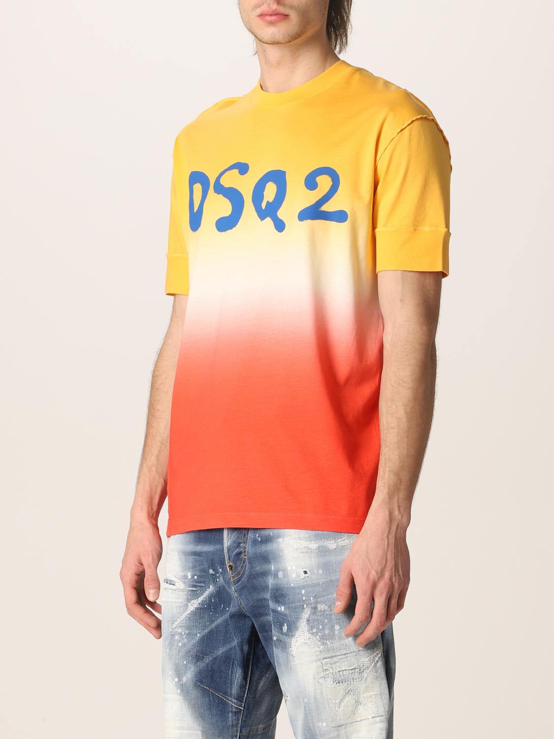 Dsquared2 Tシャツ メンズ Tシャツ Dsquared2 メンズ オレンジ Tシャツ Dsquared2 S74gd0976s Giglio Com