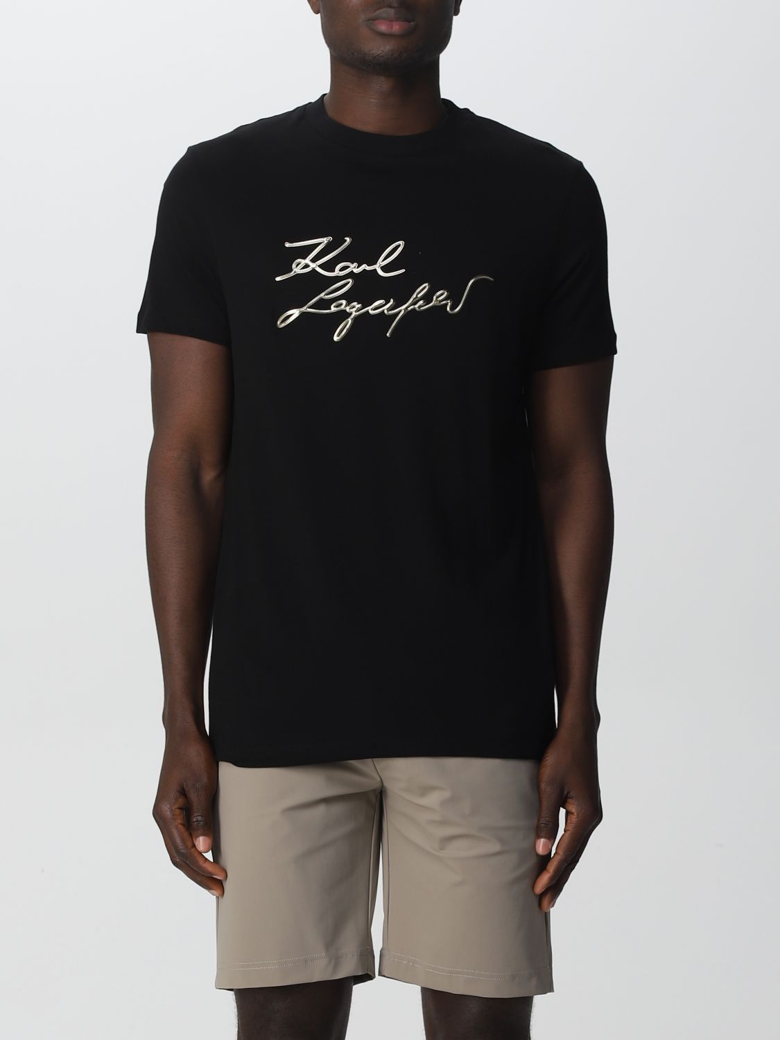 Karl Lagerfeld Cotton T-shirts And Polos Black for Men Mens T-shirts Karl Lagerfeld T-shirts 