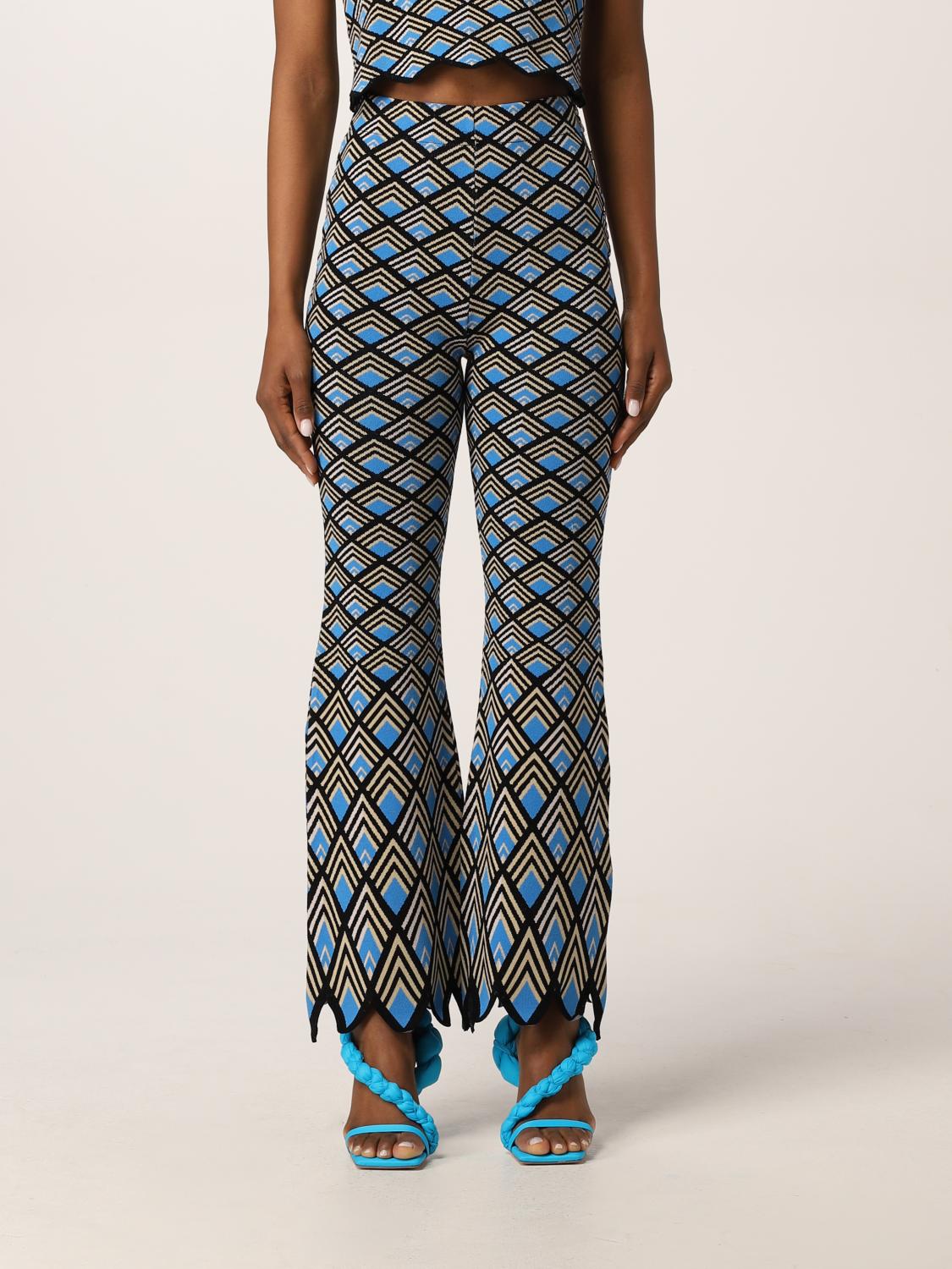 PACO RABANNE: Pantalón mujer - Fantasía | Pantalón Paco Rabanne  22PMPA193ML0163 GIGLIO.COM