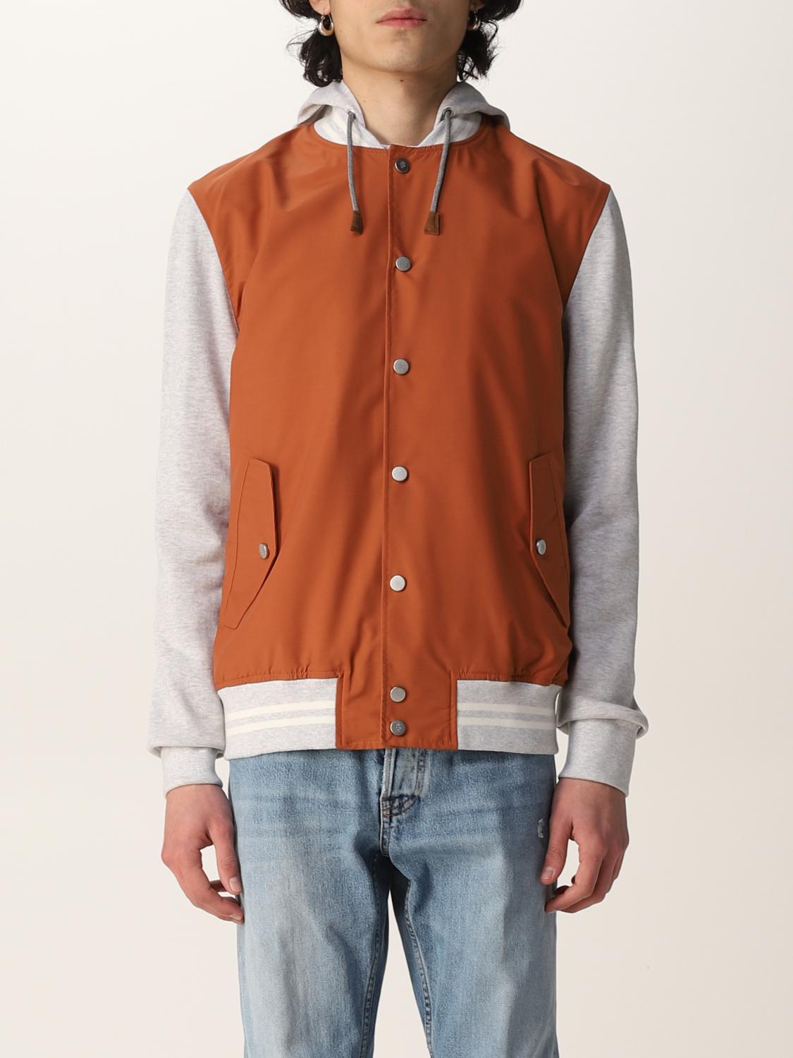 ELEVENTY: jacket in wool and nylon - Grey | Eleventy jacket ...