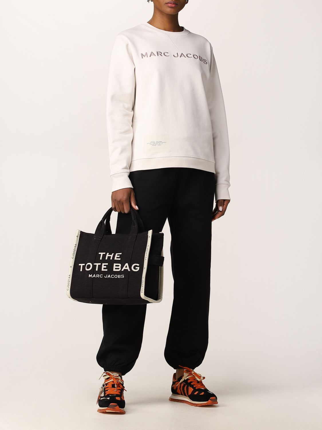 MARC JACOBS: The Jacquard Tote Bag small bag - Black | Marc Jacobs tote ...