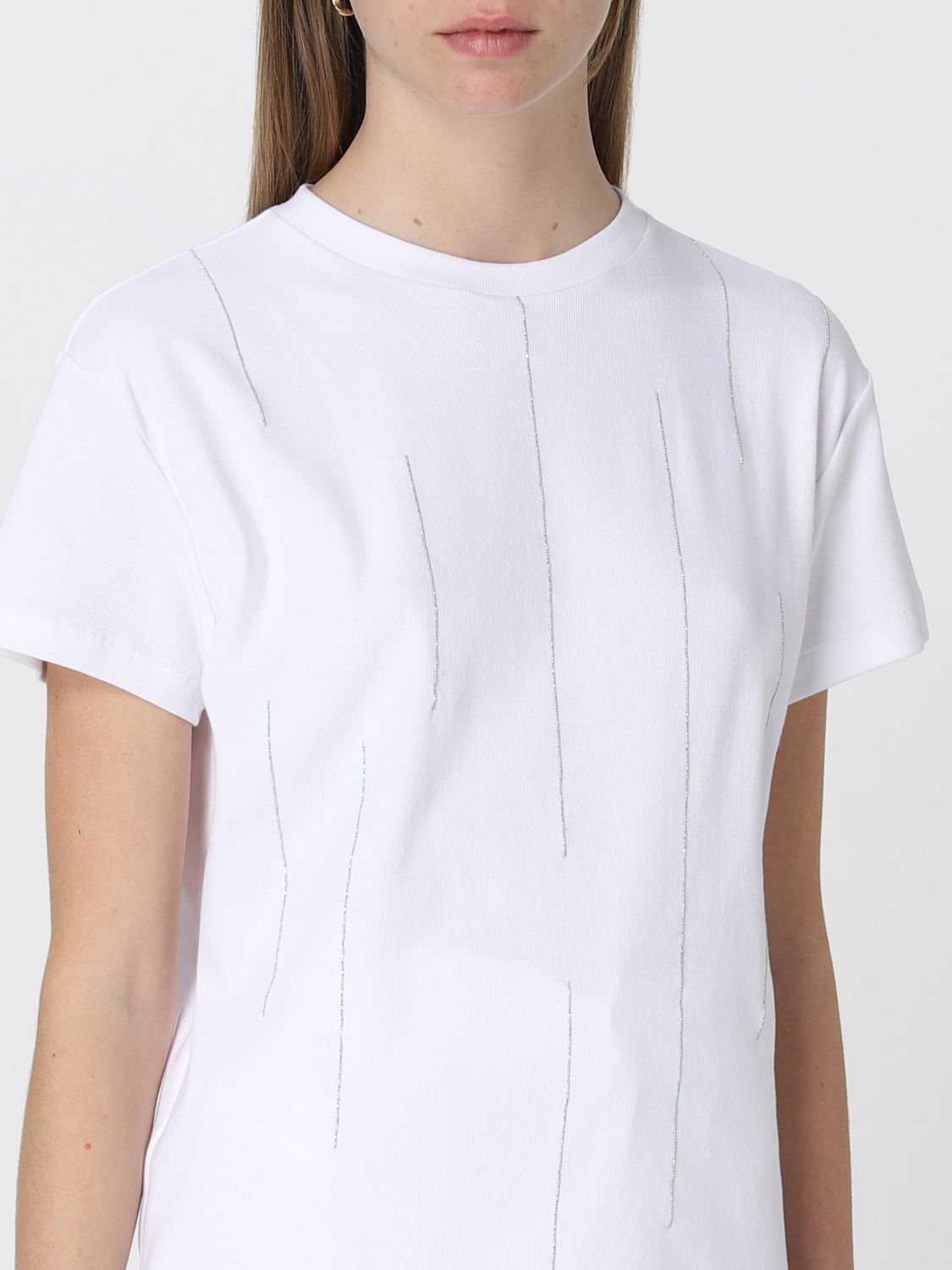 T-shirt Fabiana Filippi: T-shirt Fabiana Filippi femme blanc 3