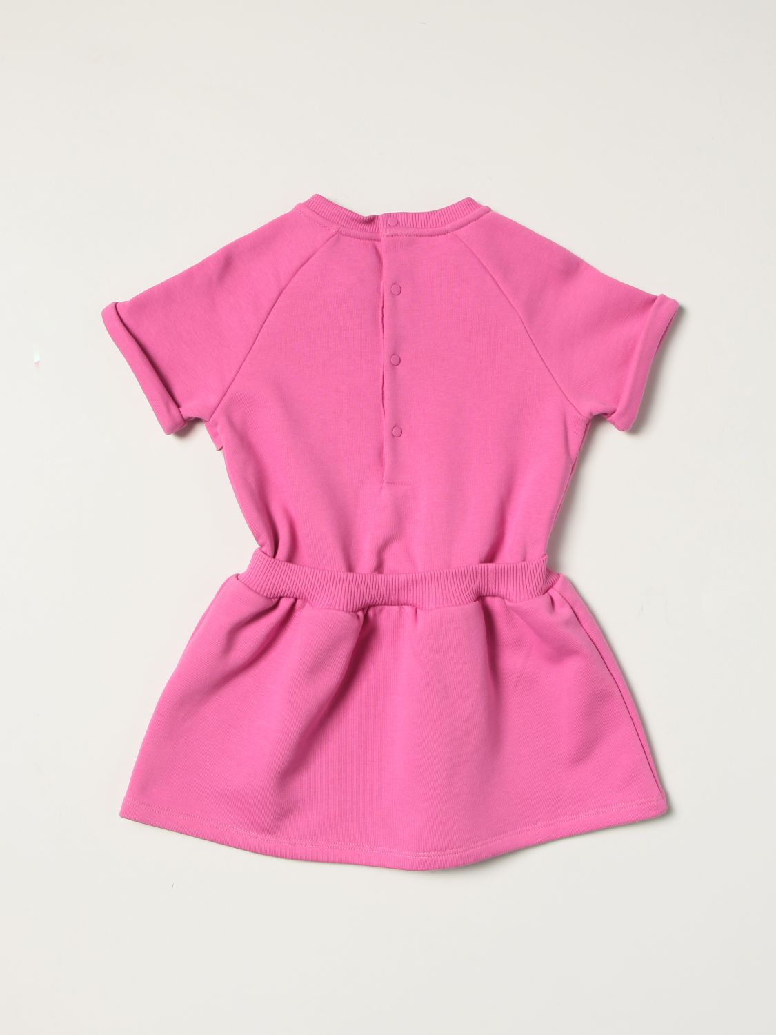 Romper Givenchy: Givenchy cotton dress with ruffles and logo raspberry 2