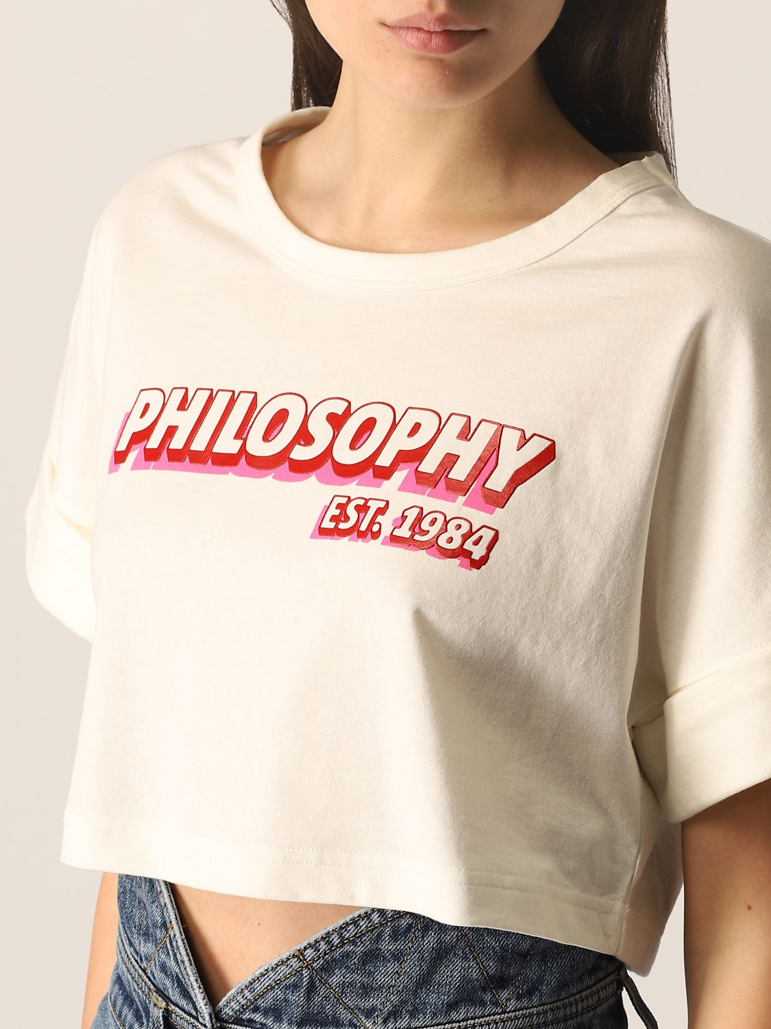 Tシャツ Philosophy Di Lorenzo Serafini: Tシャツ Philosophy Di Lorenzo Serafini レディース ホワイト 4