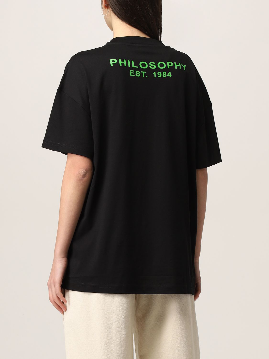 티셔츠 필로소피 디 로렌조 세라피니: 티셔츠 여성 Philosophy Di Lorenzo Serafini 블랙 3