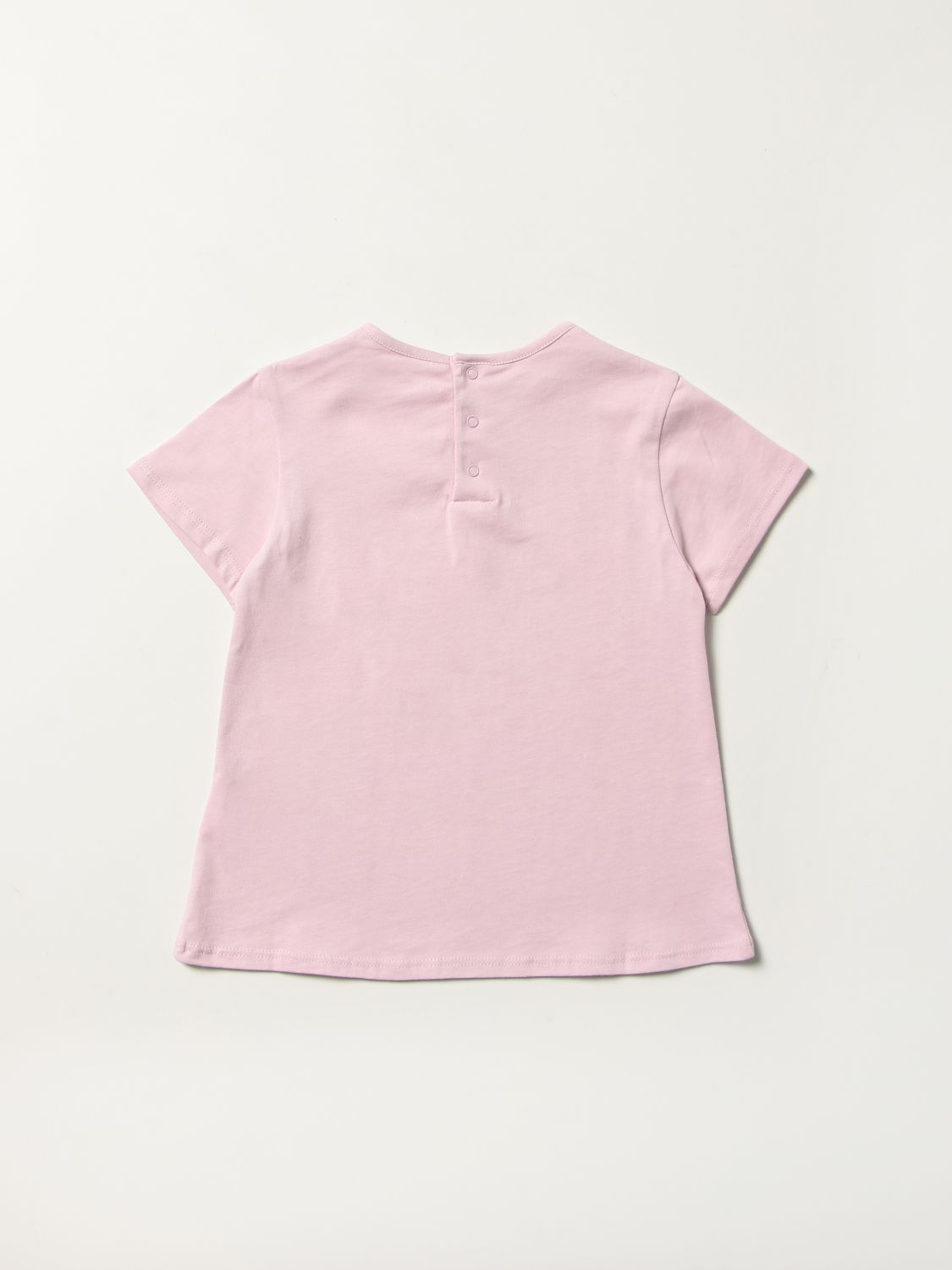 CHLOÉ: cotton t-shirt with rainbow logo - Lilac | Chloé t-shirt C05403 ...