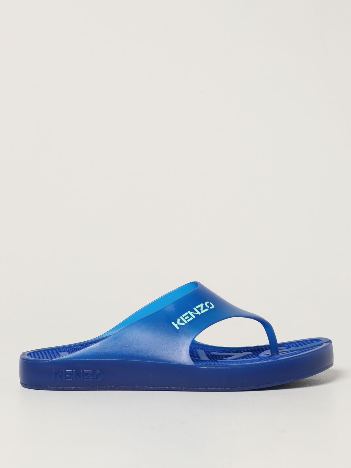 Sandals Kenzo: Kenzo rubber thong sandals blue 1