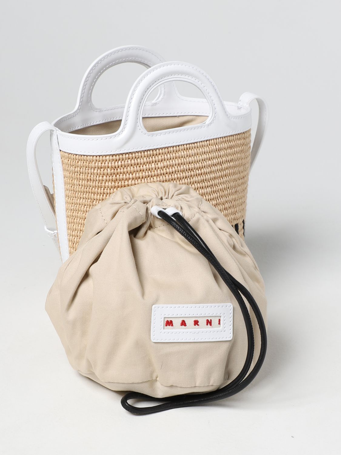 Marni Tropicalia - Handbag for Woman - Beige - BMMP0096U0LV589-00W51