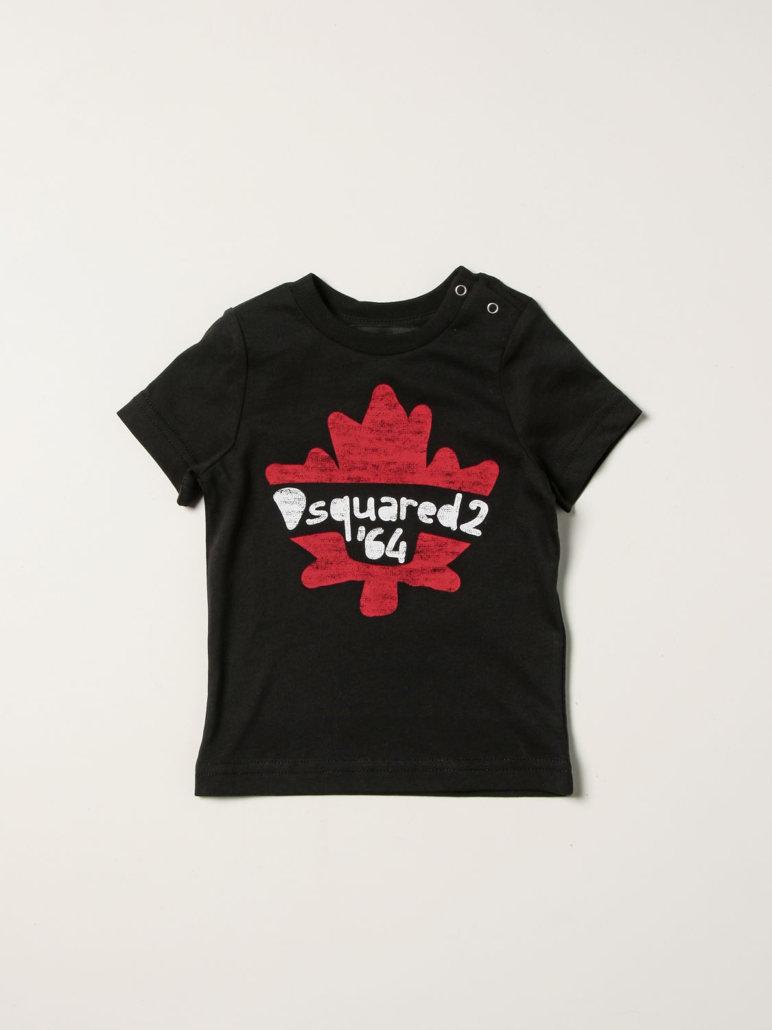 T-shirt Dsquared2 Junior: T-shirt Dsquared2 Junior in cotone con logo nero 1