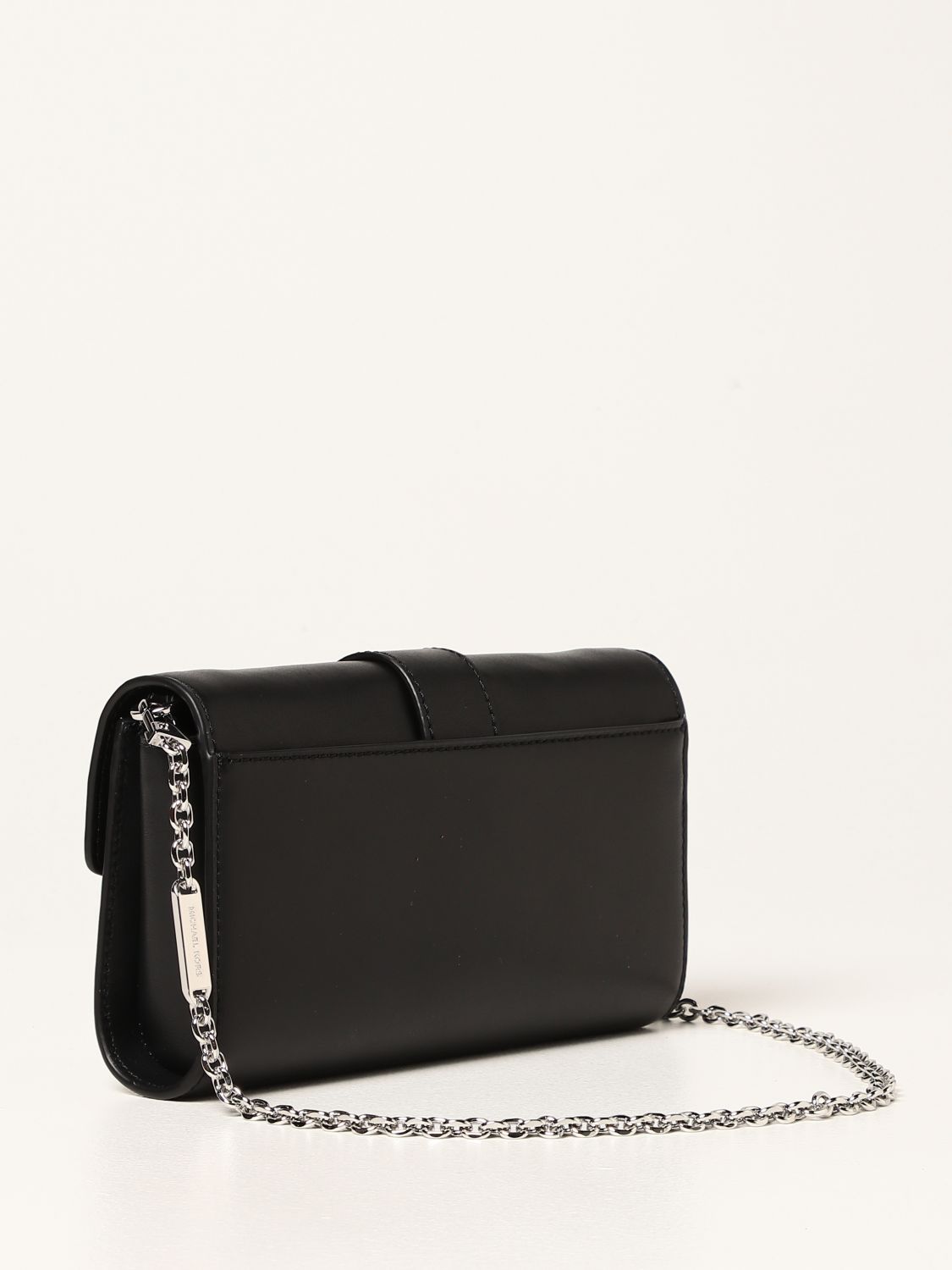 MICHAEL KORS: Penelope Michael leather bag - Black | Clutch Michael ...