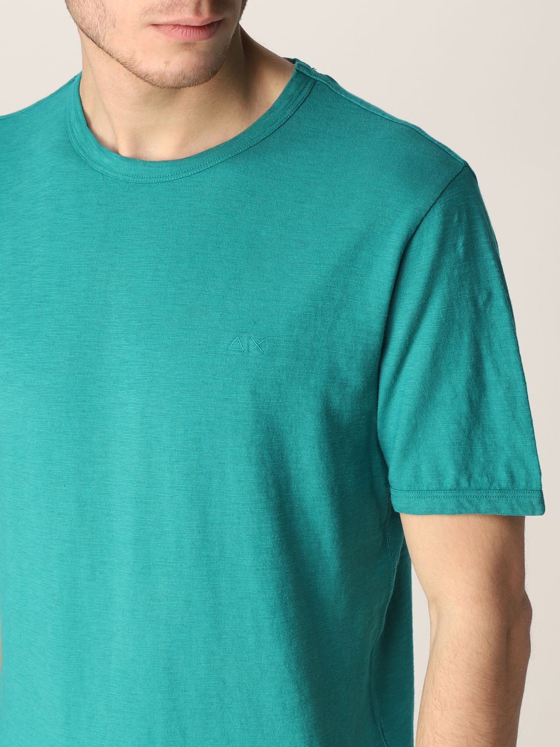 Sun 68 Baumwolle T-shirts in Grün für Herren Herren Bekleidung T-Shirts Langarm T-Shirts 
