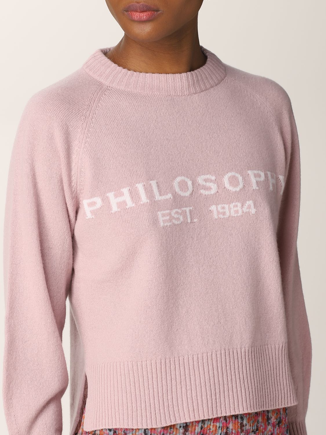 Pullover Philosophy Di Lorenzo Serafini: Philosophy Di Lorenzo Serafini Damen pullover pink 5