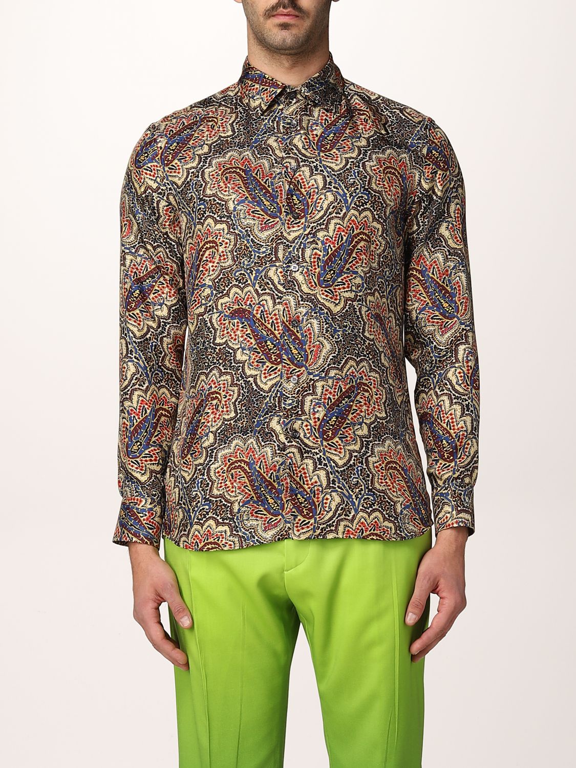 ETRO: abstract abstract print shirt - Multicolor | Etro shirt 129084782 ...