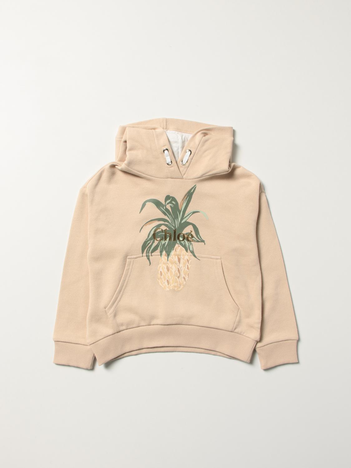 cotton hoodie with pineapple print 