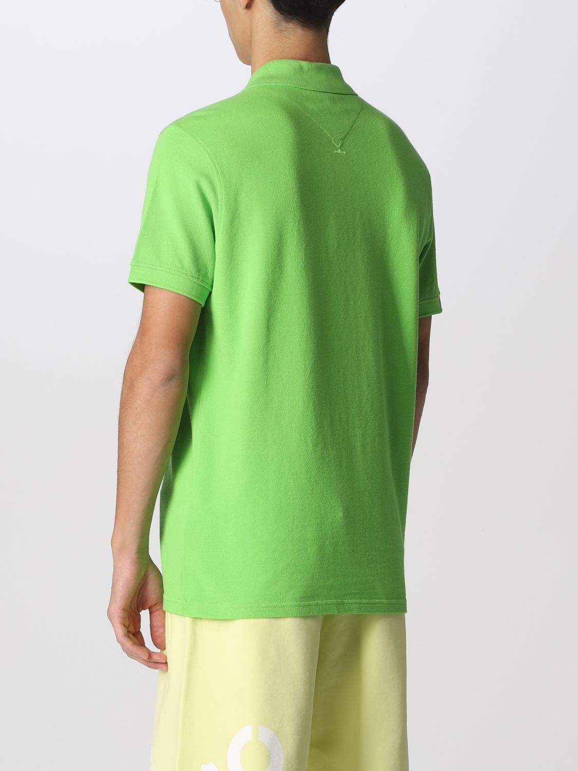 KENZO: cotton polo shirt with Tiger patch - Green | Kenzo polo shirt ...