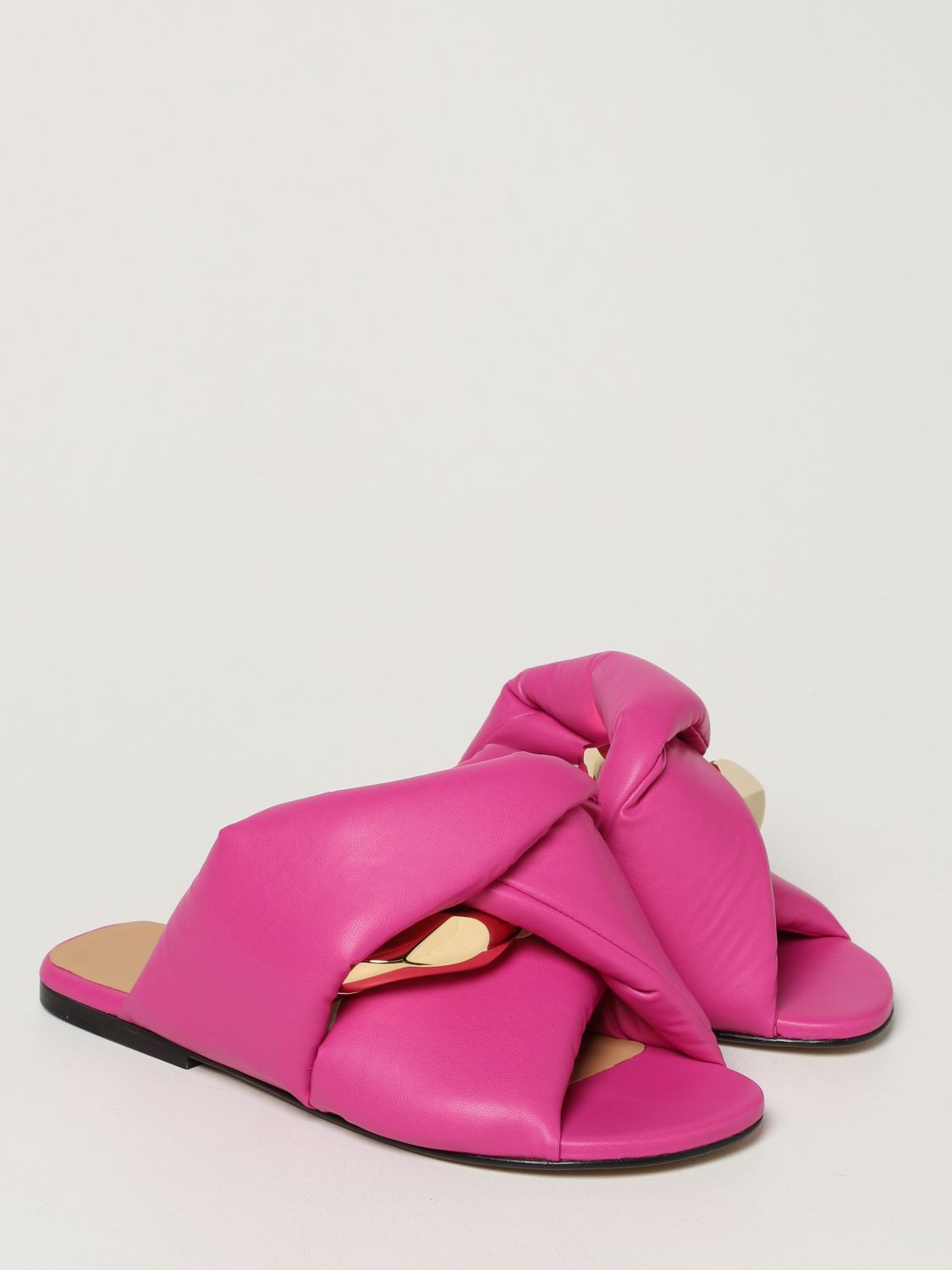 Jw Anderson sandal in synthetic nappa with chain