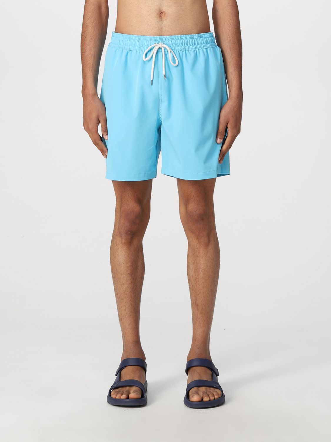 Polo Ralph Lauren Boxer Swimsuit With Logo In Blue 3 | ModeSens