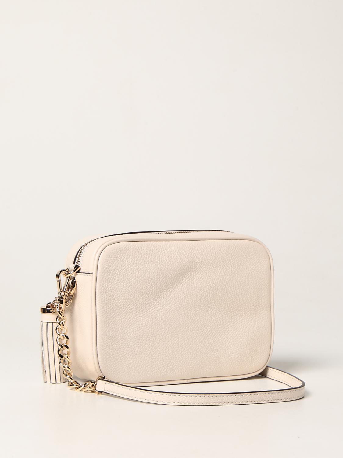 michael kors cream and tan bag