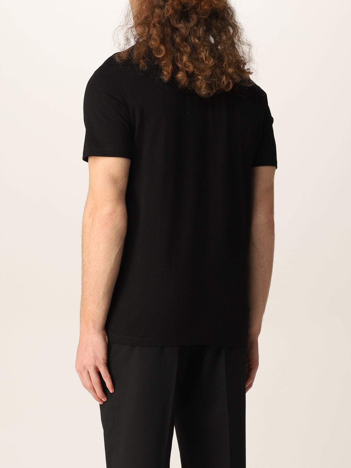 T-shirt Neil Barrett: T-shirt Neil Barrett con stampa cuffie e fulmine nero 3